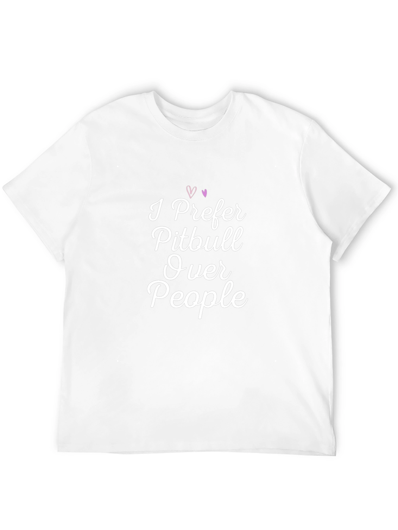 I Prefer Pitbull Over People Graphic T-Shirt