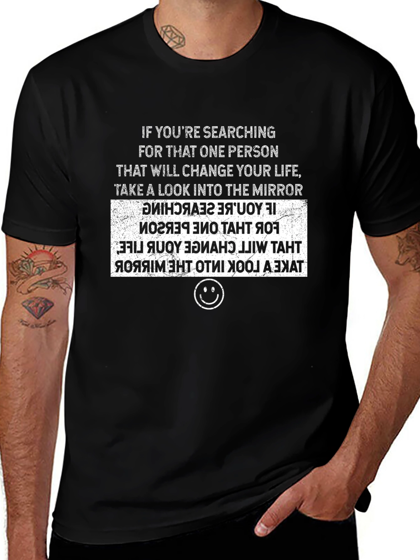 Inspirational Mirror Message T-Shirt