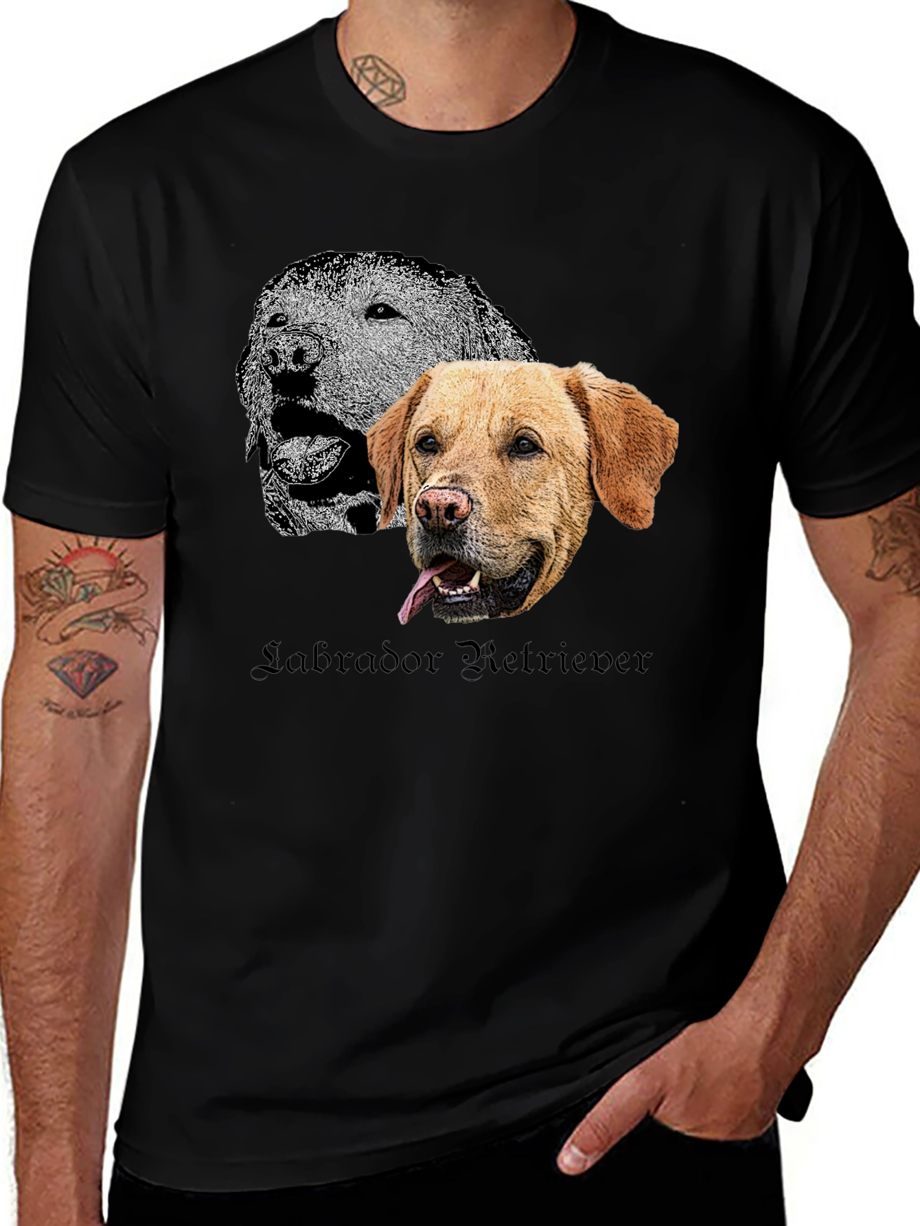 Labrador Retriever Graphic T-Shirt - Dog Lover Tee