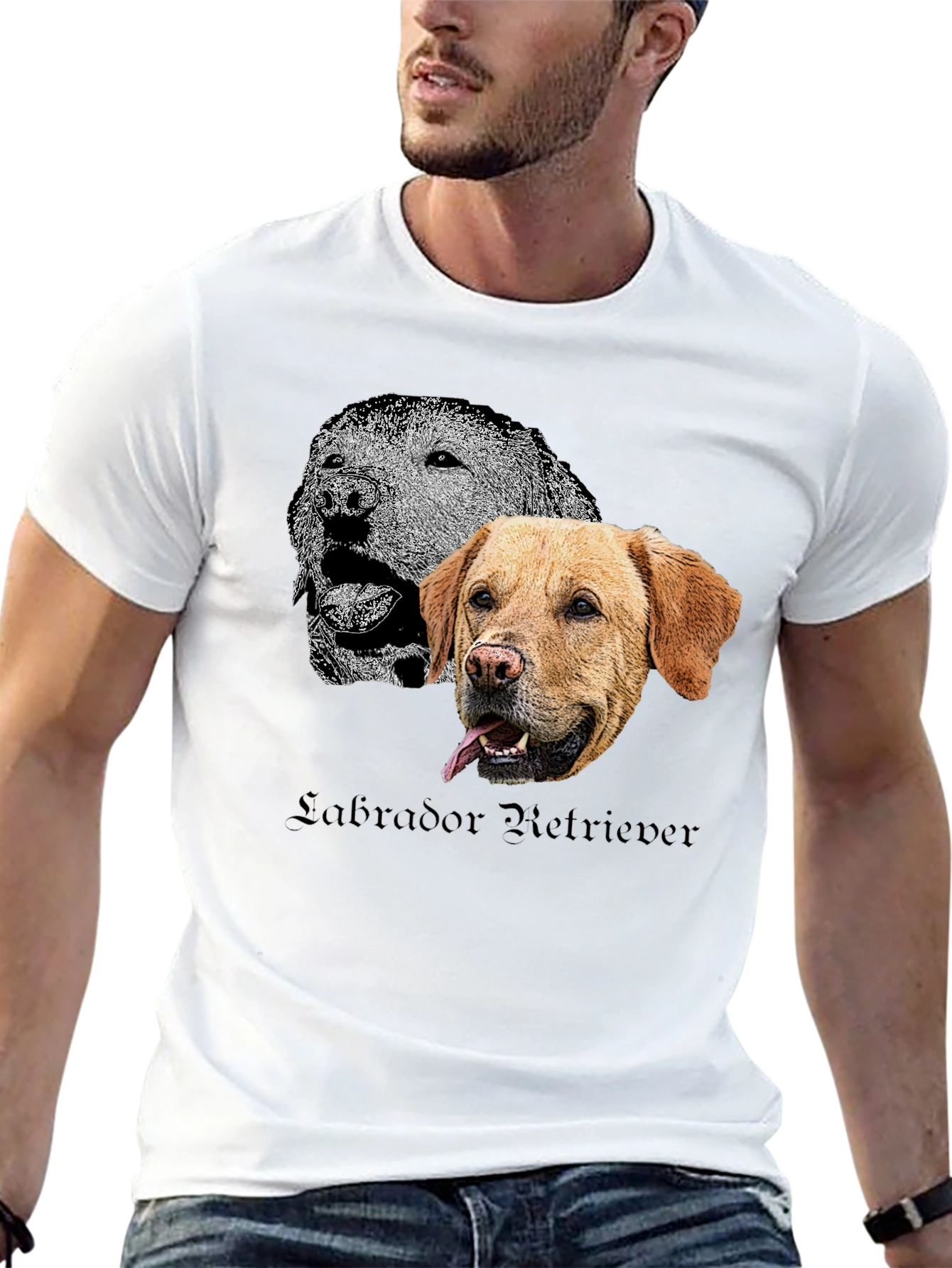 Labrador Retriever Graphic T-Shirt - Dog Lover Tee