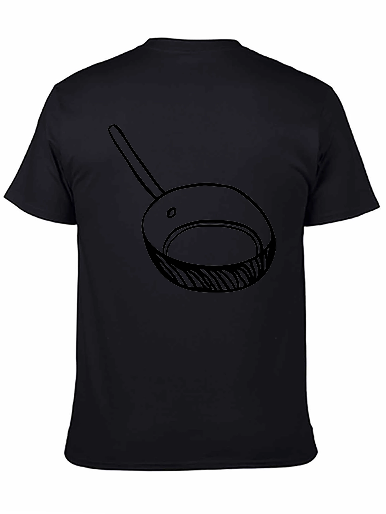 Frying Pan Graphic Tee - Casual Cotton T-Shirt
