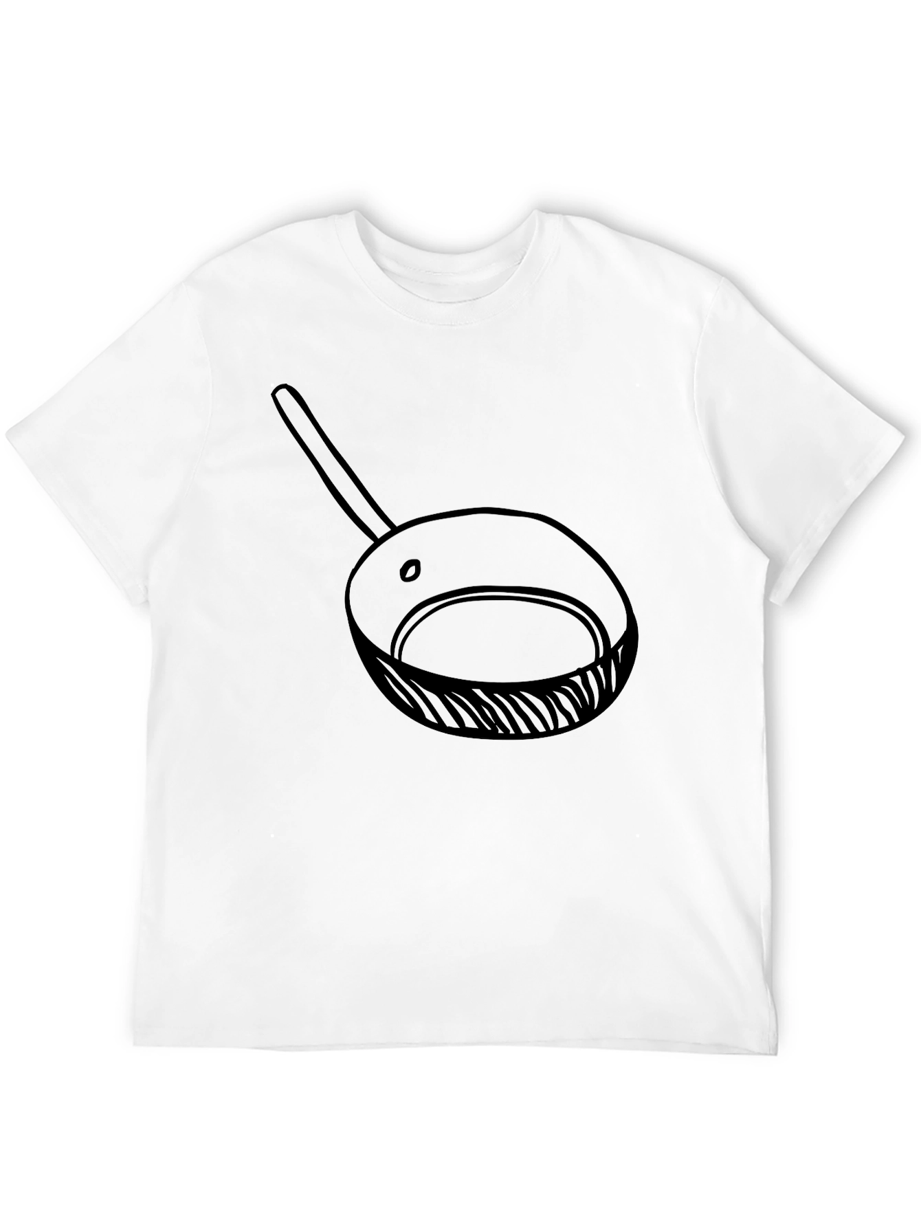 Frying Pan Graphic Tee - Casual Cotton T-Shirt