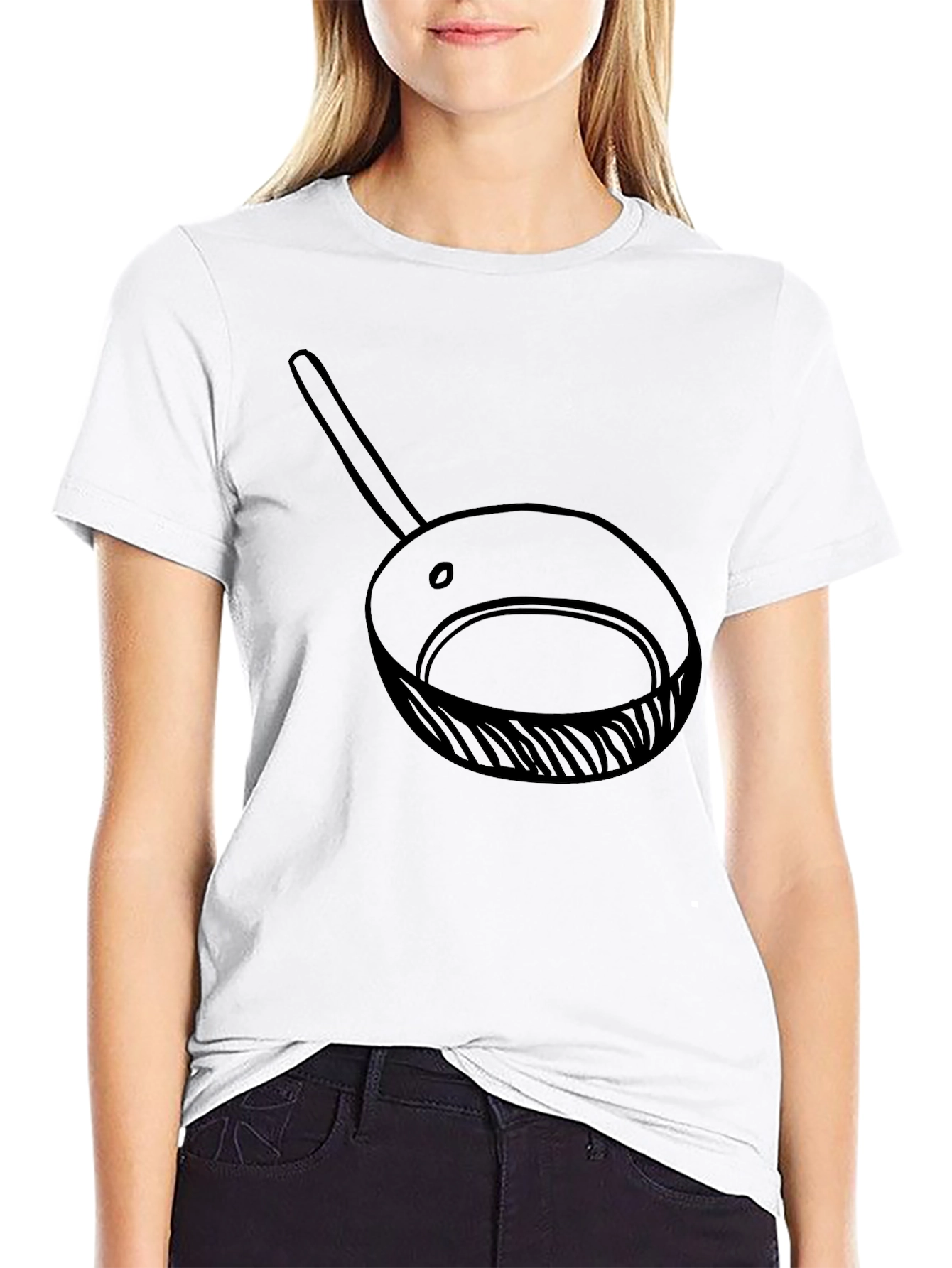 Frying Pan Graphic Tee - Casual Cotton T-Shirt