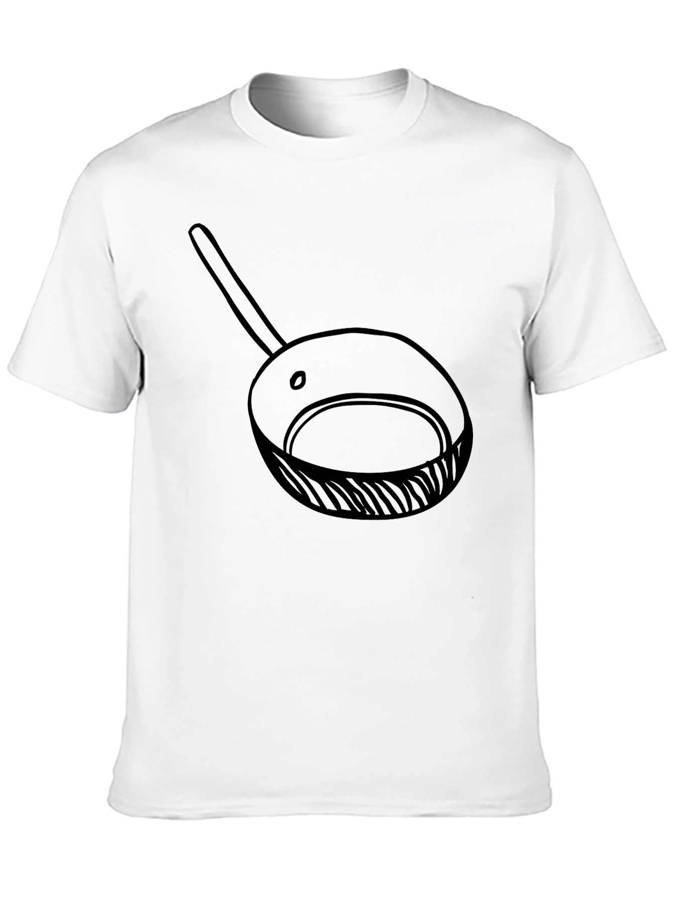 Frying Pan Graphic Tee - Casual Cotton T-Shirt