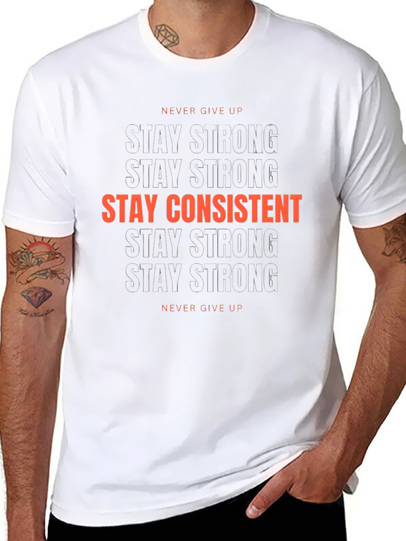 Stay Strong Stay Consistent Graphic T-Shirt