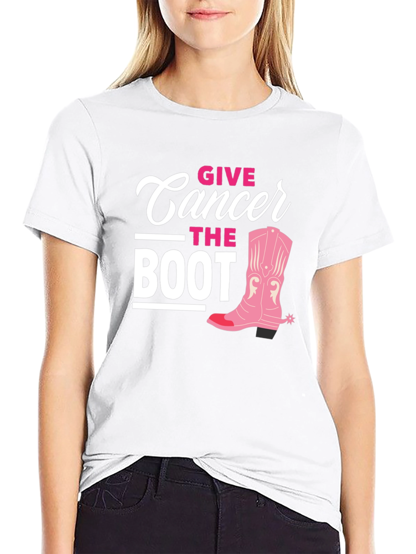 Give Cancer The Boot T-Shirt