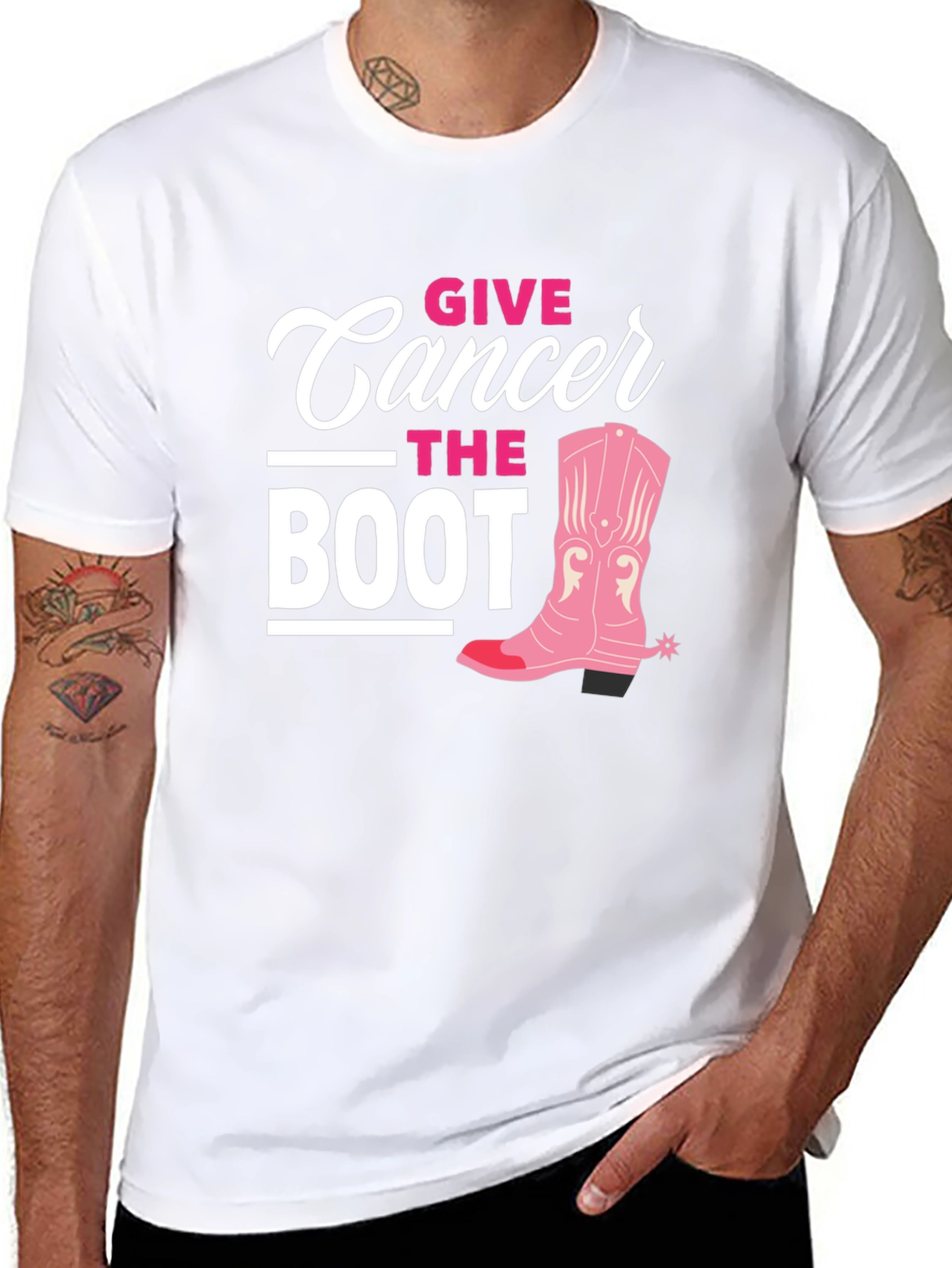 Give Cancer The Boot T-Shirt