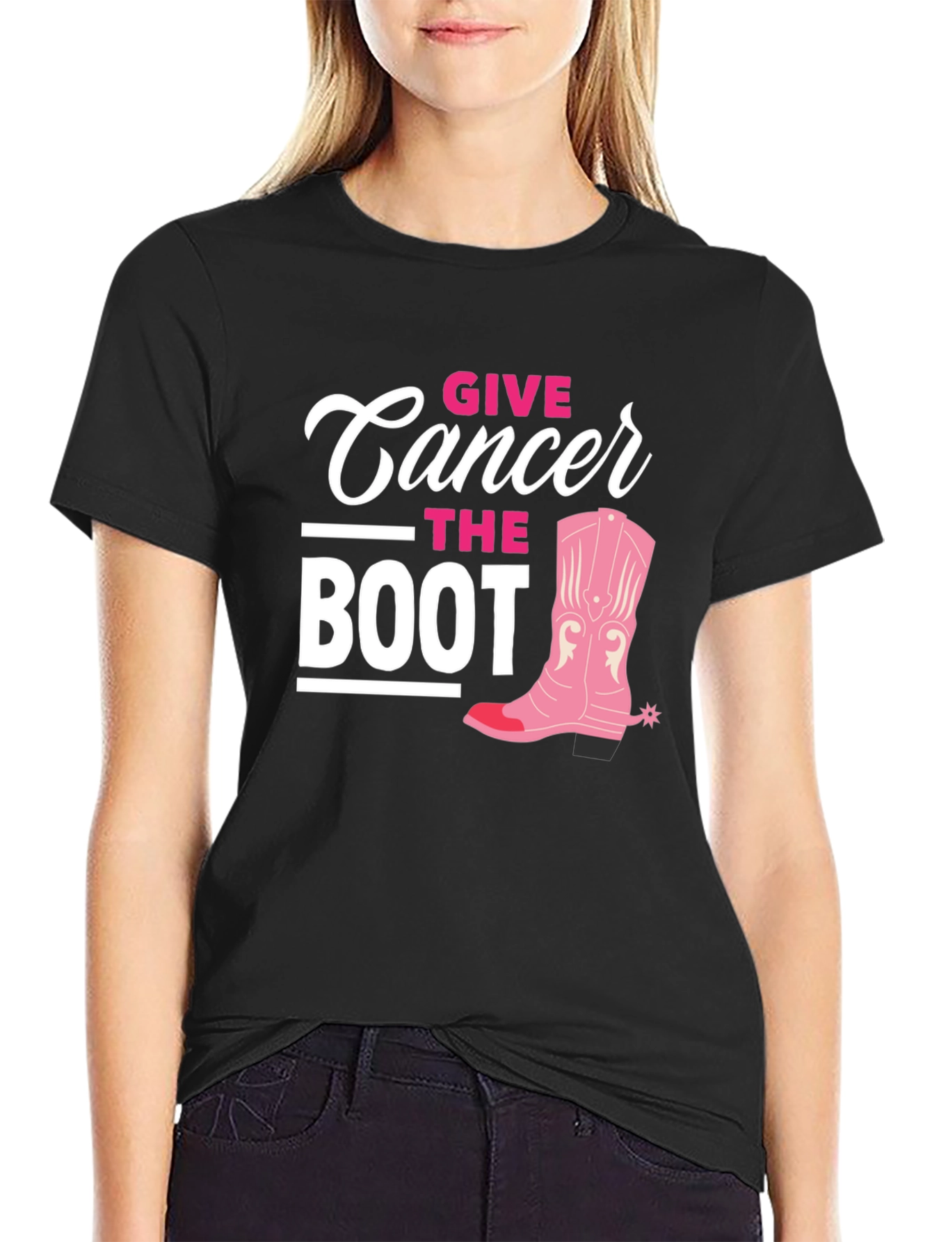 Give Cancer The Boot T-Shirt