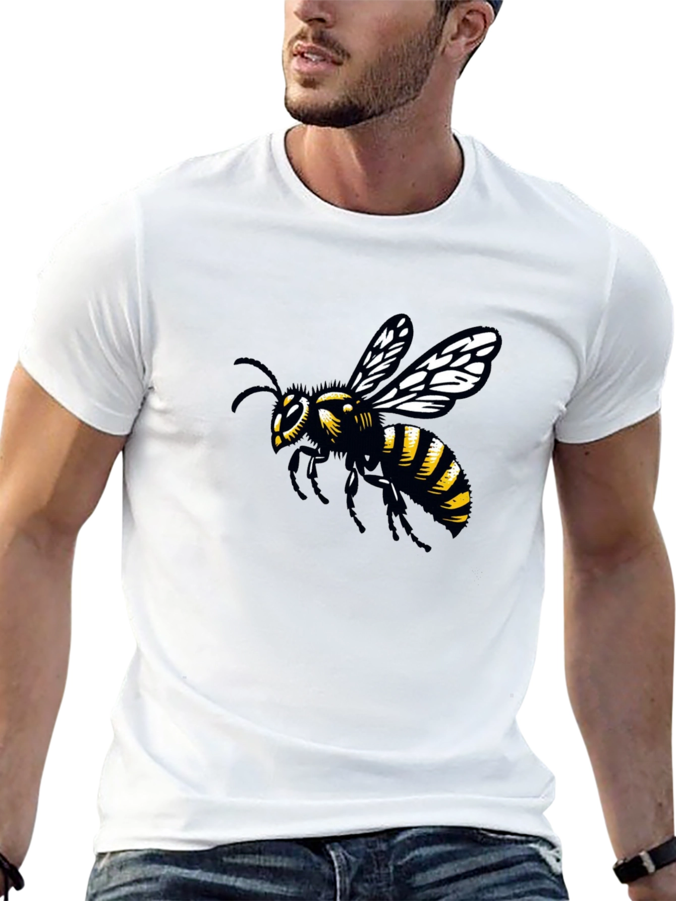 Mens Graphic Bee T-Shirt