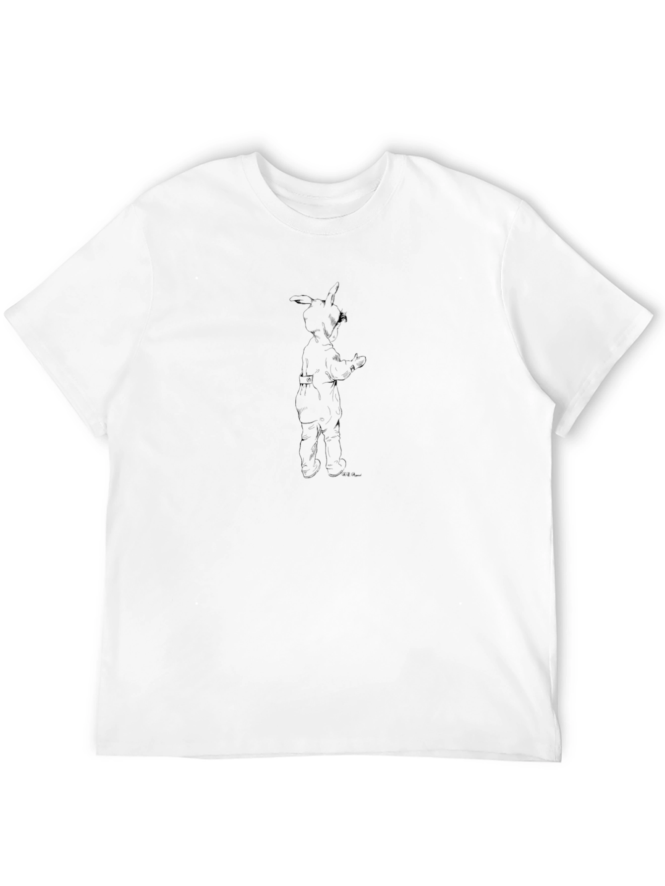 Graphic Tee: Abstract Bunny Design