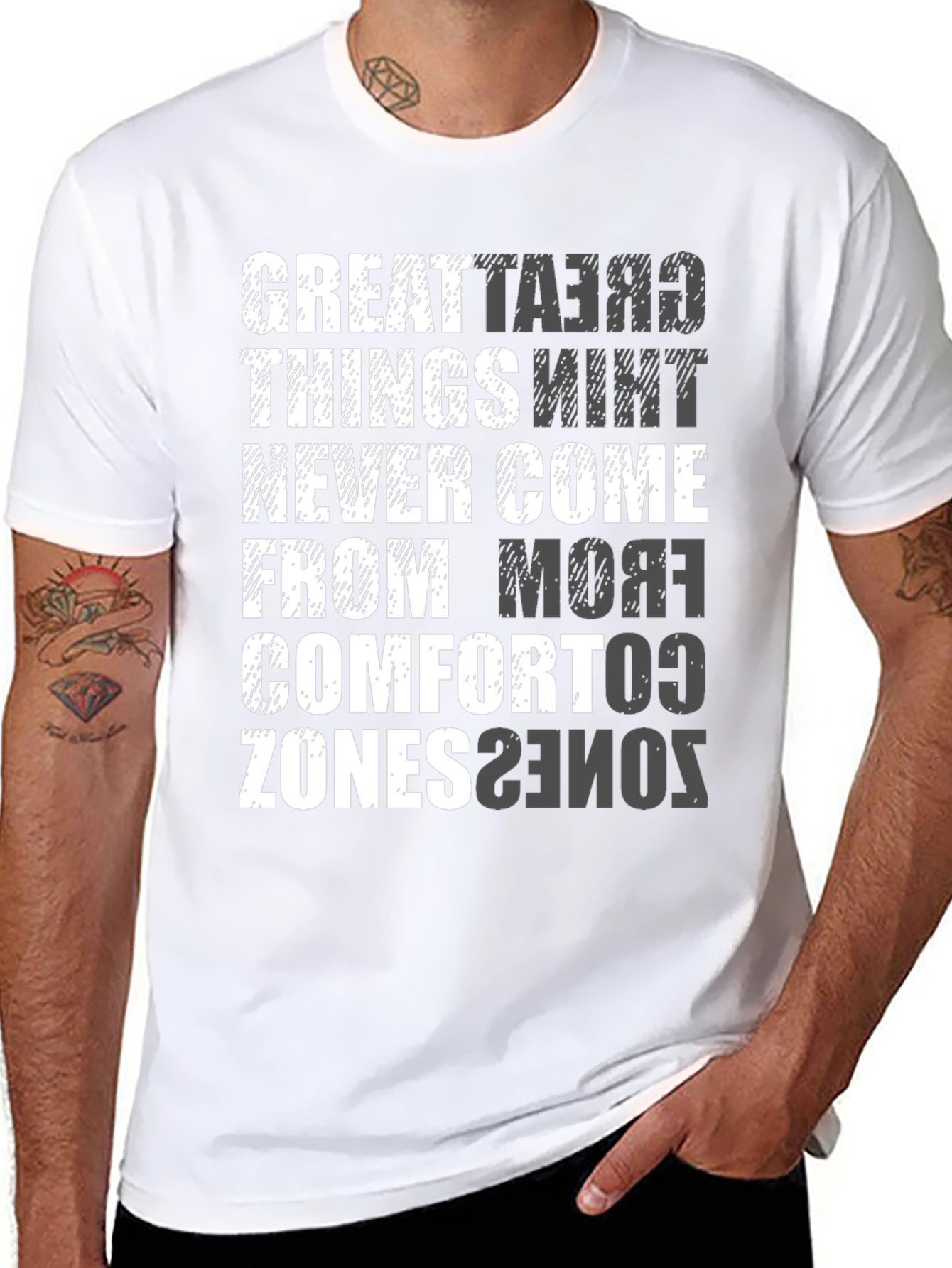 Comfort Zone Graphic T-Shirt - Inspirational Tee