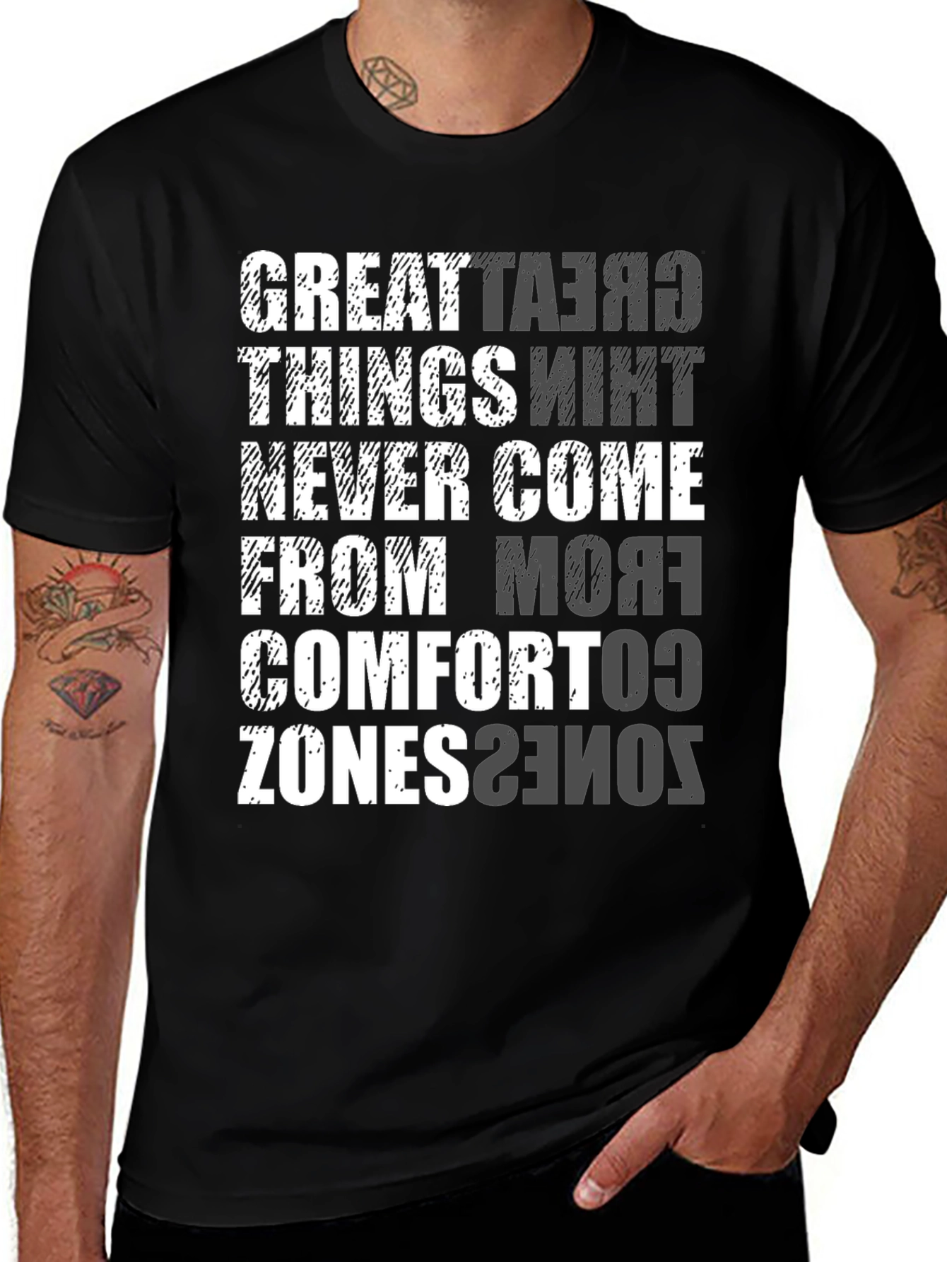 Comfort Zone Graphic T-Shirt - Inspirational Tee