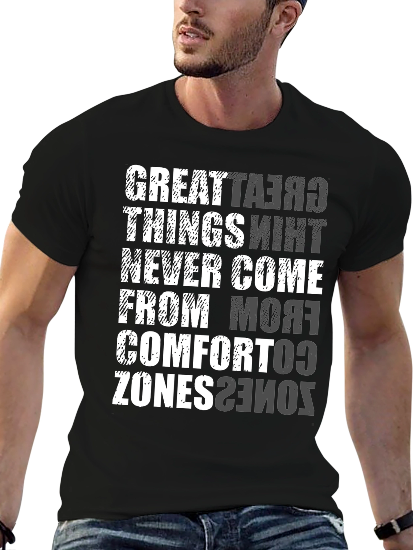 Comfort Zone Graphic T-Shirt - Inspirational Tee