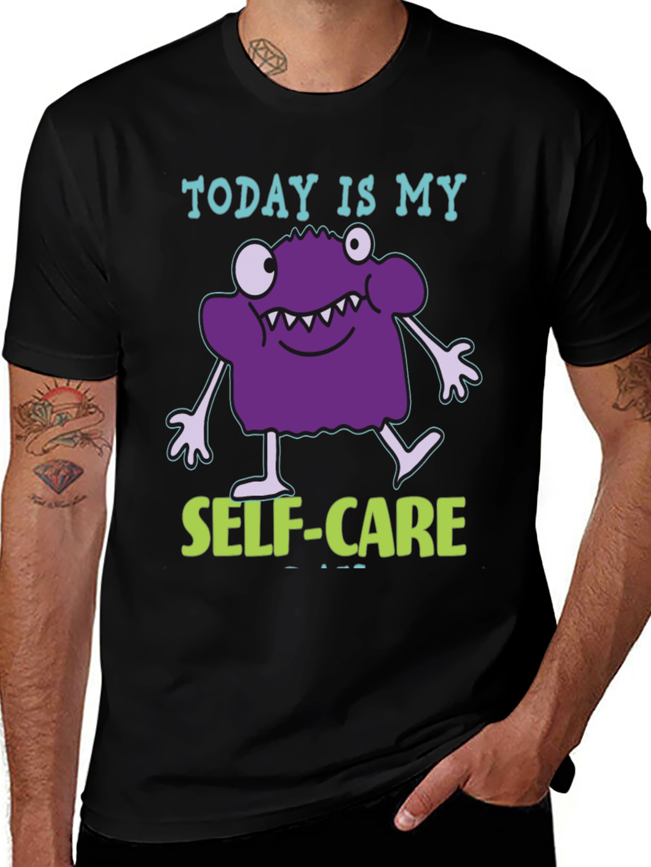 Today is My Self-Care Monster Graphic Tee