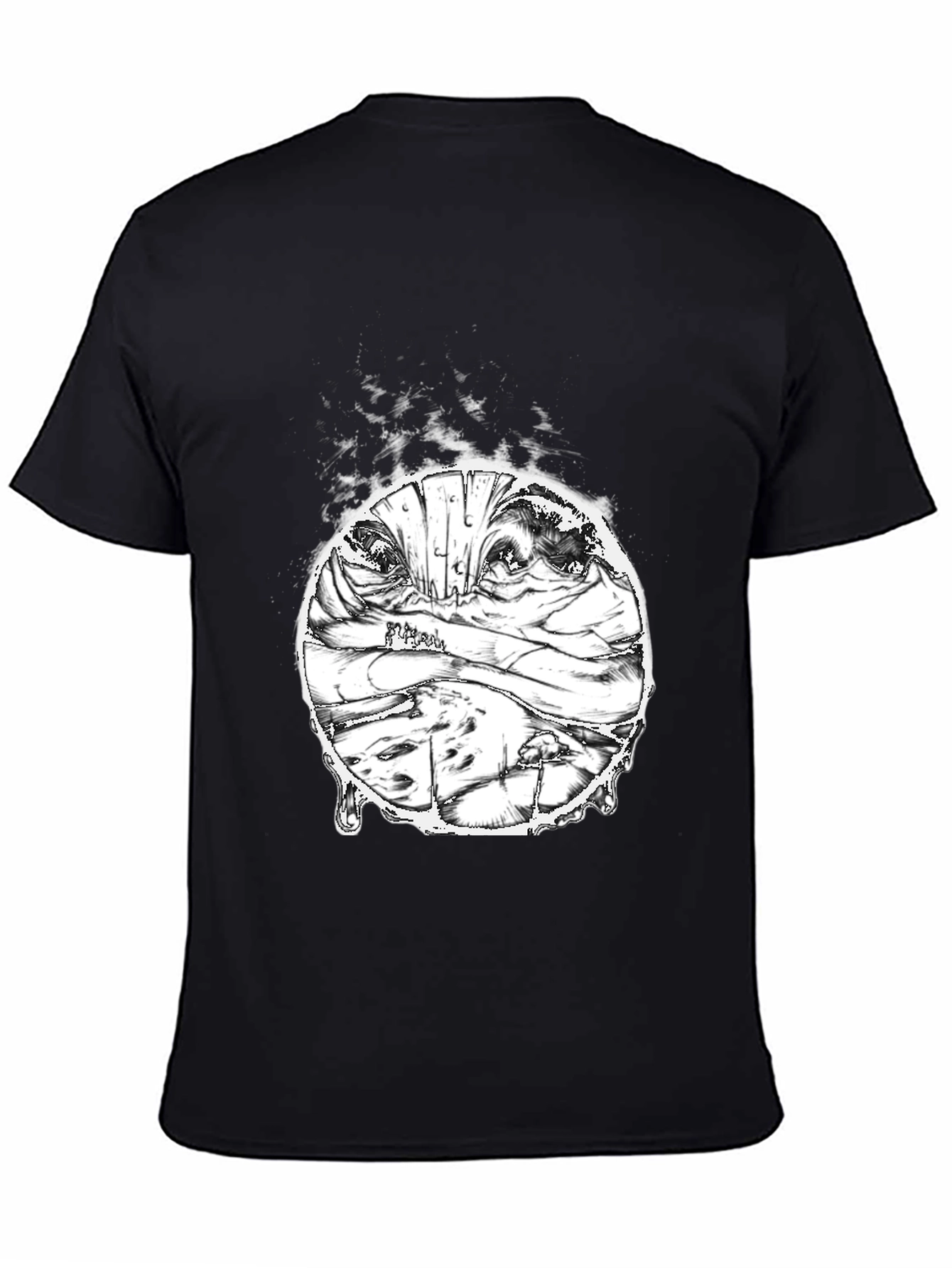 Mummy Head Graphic Print Mens T-Shirt