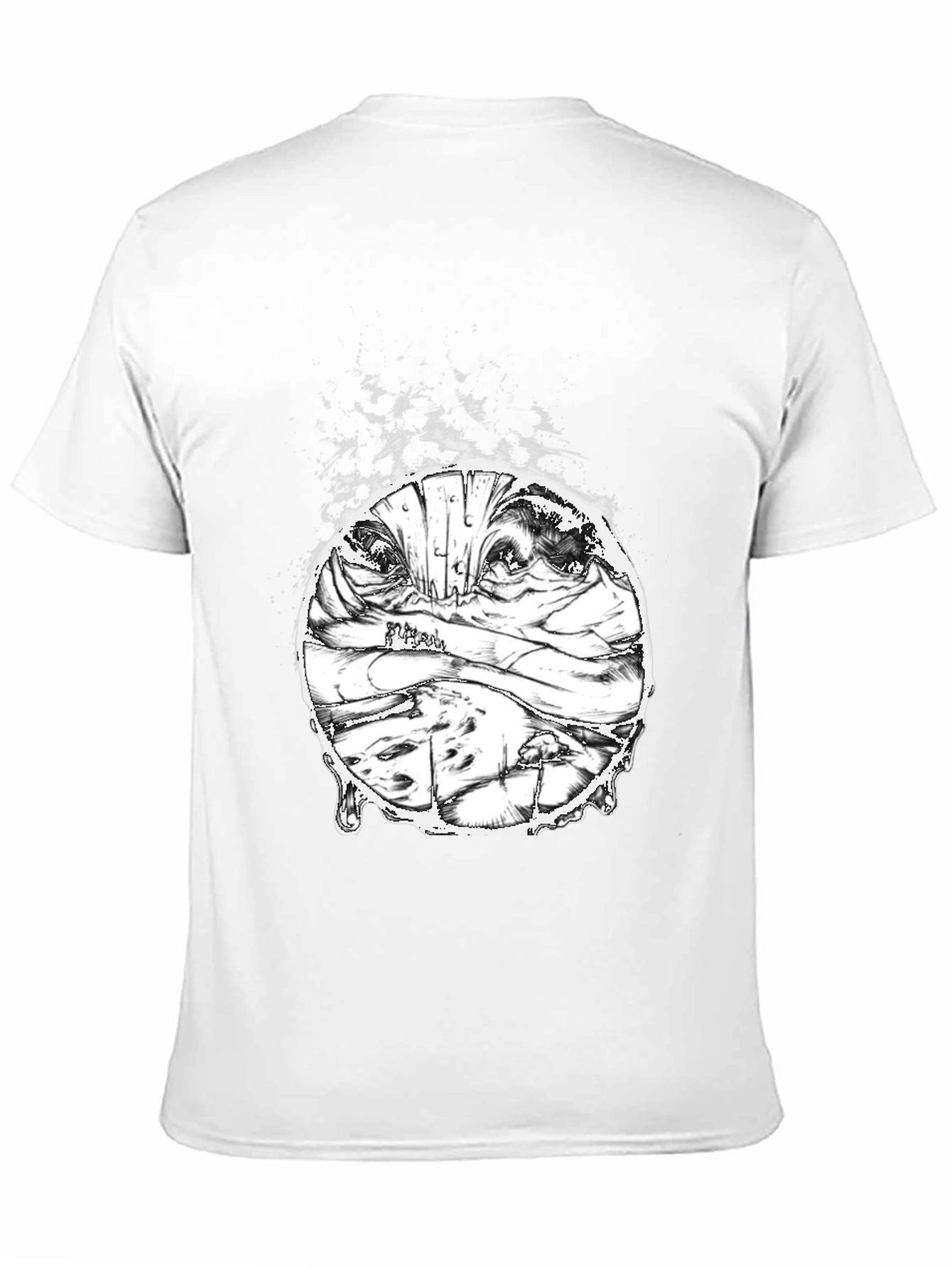 Mummy Head Graphic Print Mens T-Shirt