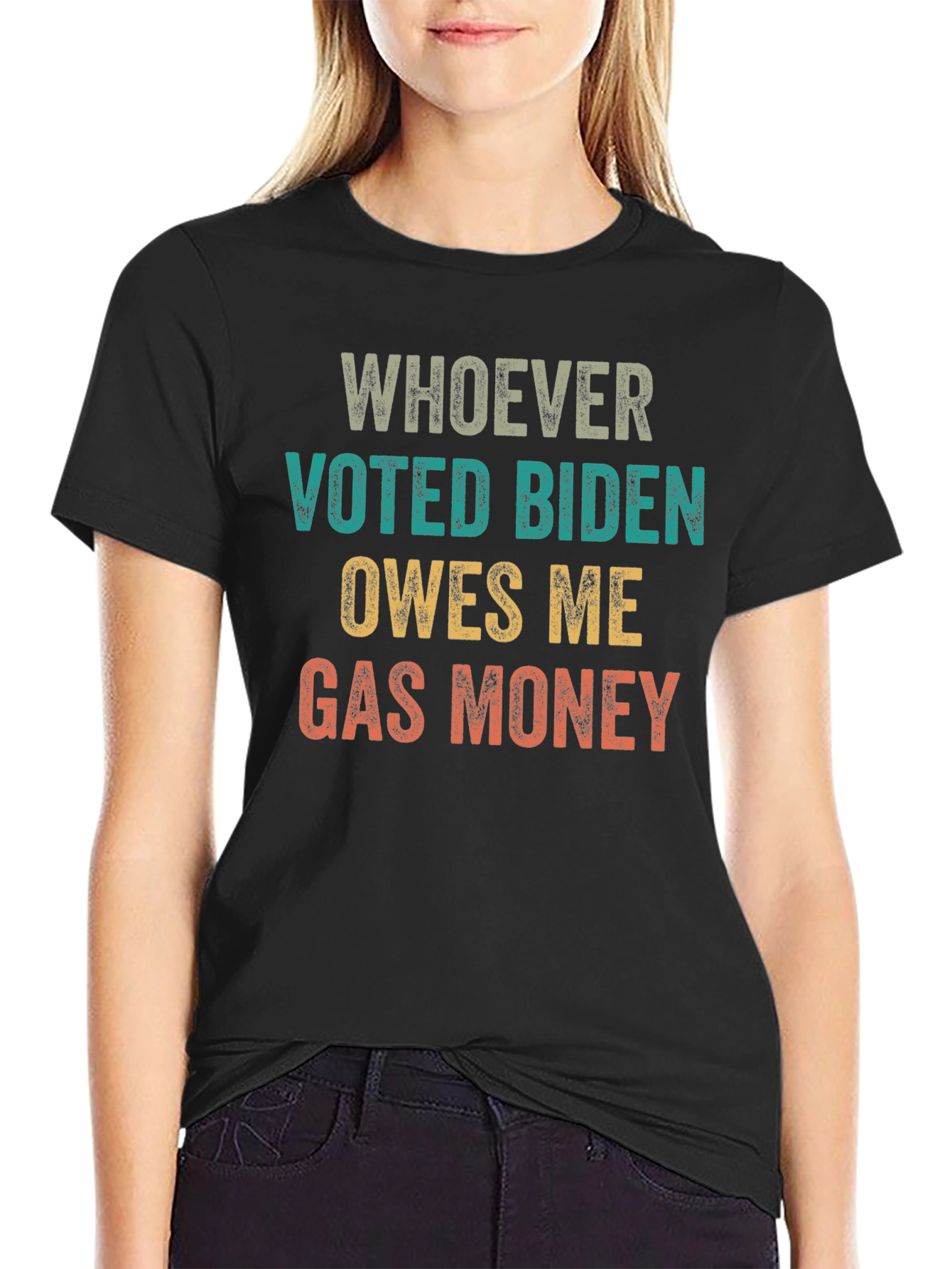 Whoever Voted Biden Owes Me Gas Money Tee