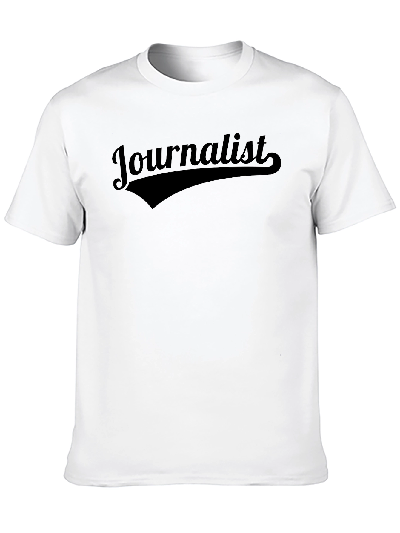 Journalist Tee - Classic Black Crew Neck