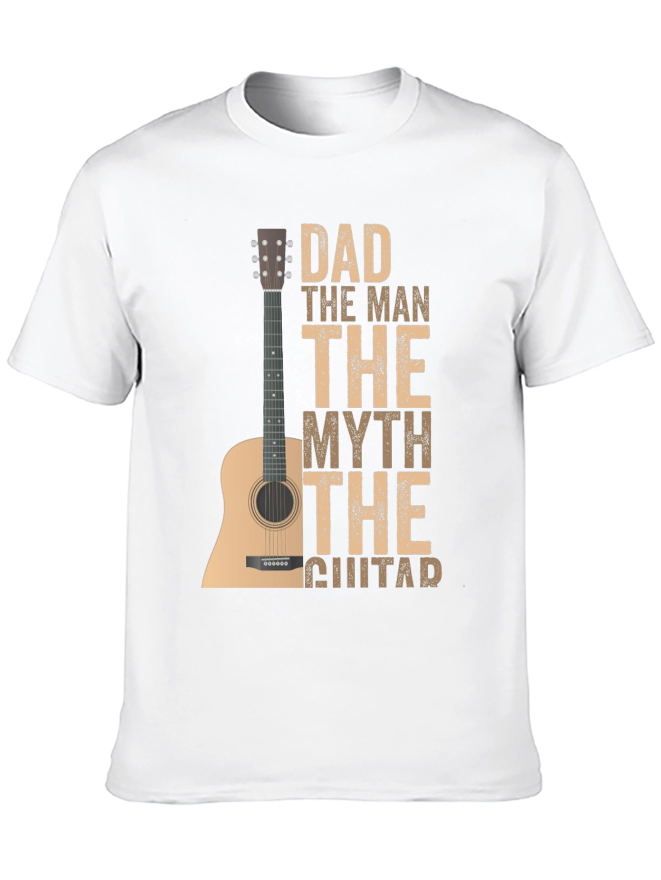 Dad The Man The Myth Guitar T-Shirt