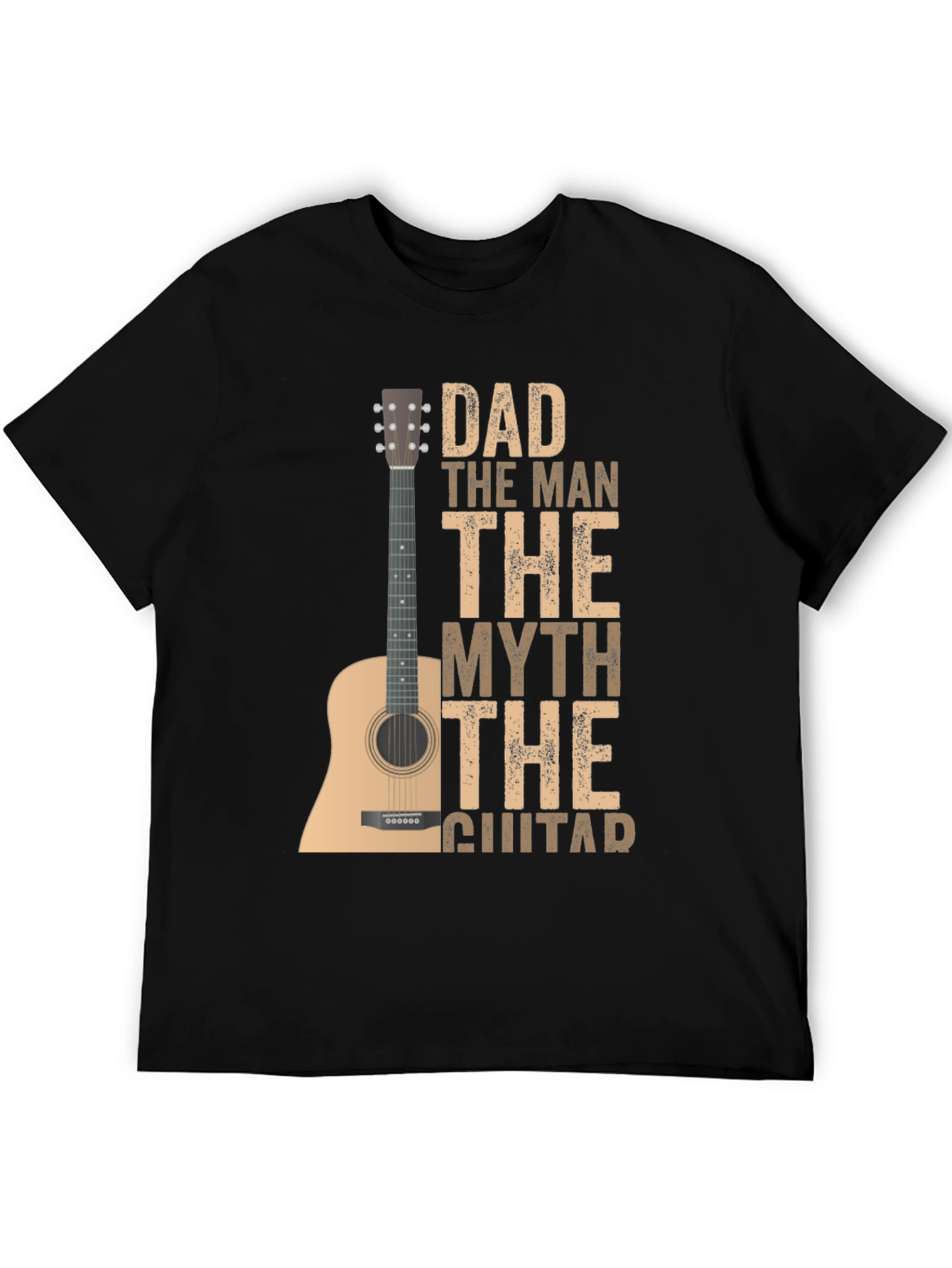 Dad The Man The Myth Guitar T-Shirt