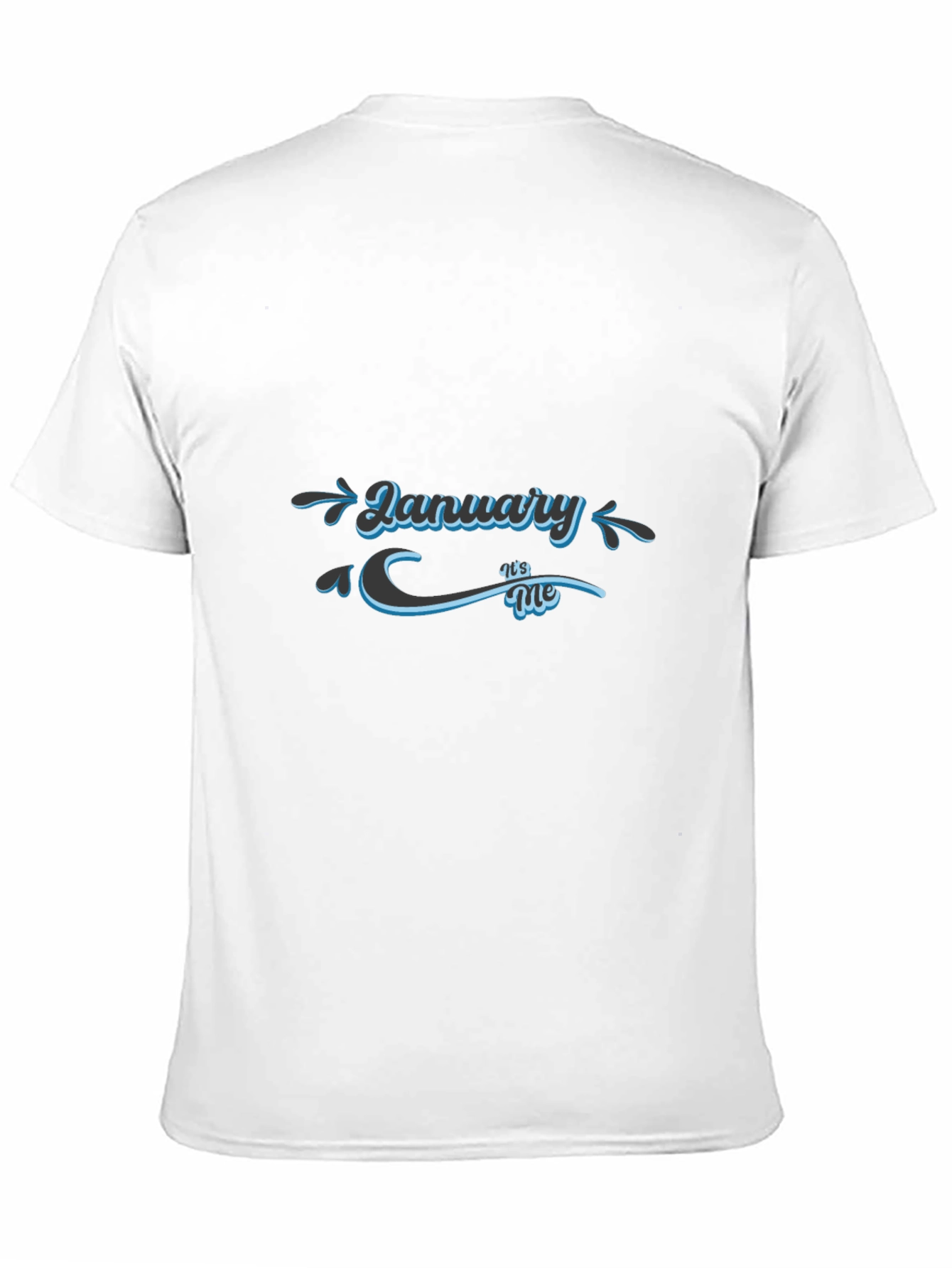 January Its Me T-Shirt - Stylish Black Tee