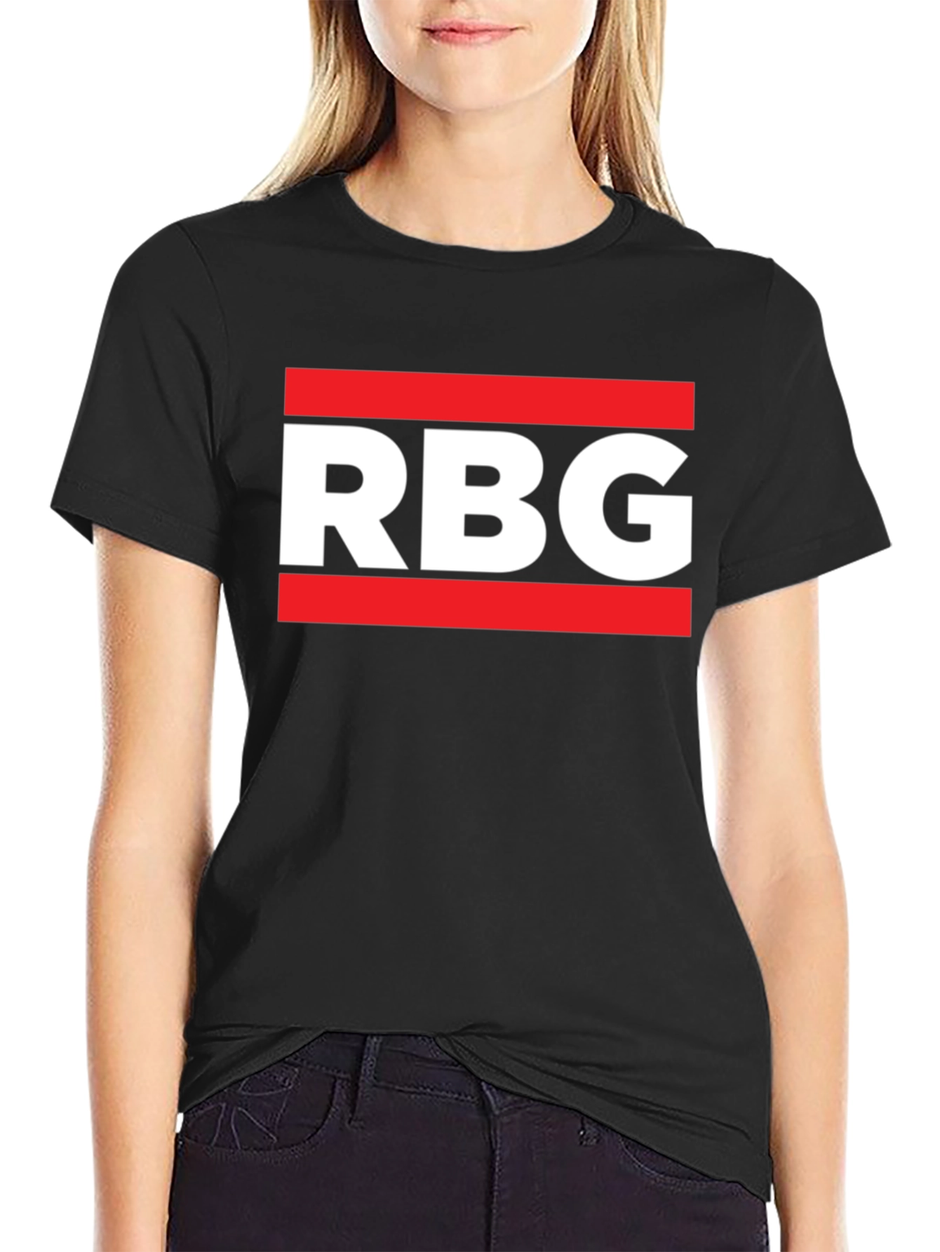 RBG Graphic Tee - Black Cotton T-Shirt