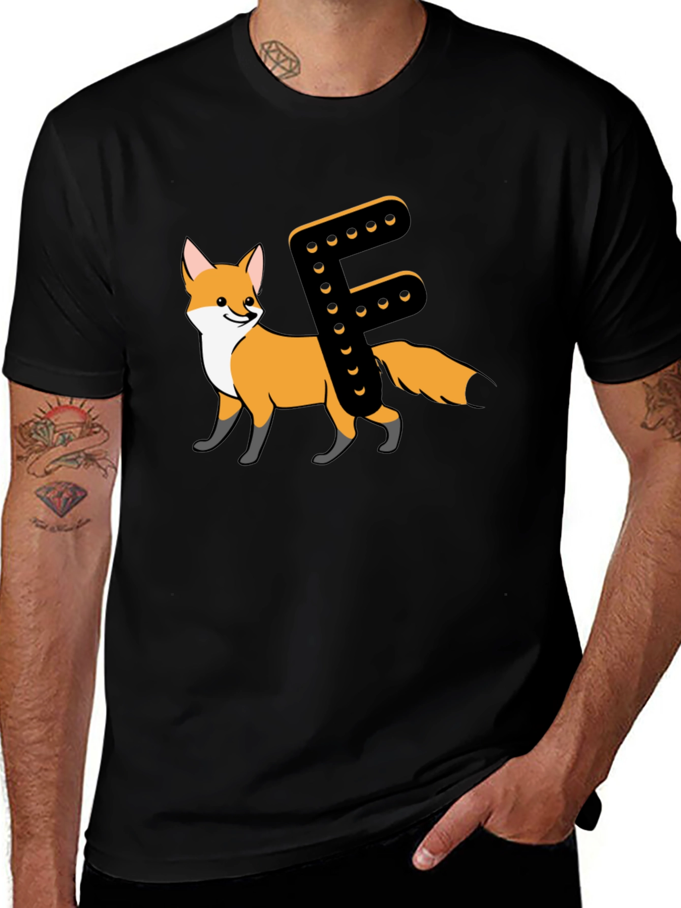 Fox Letter F Animal T-Shirt