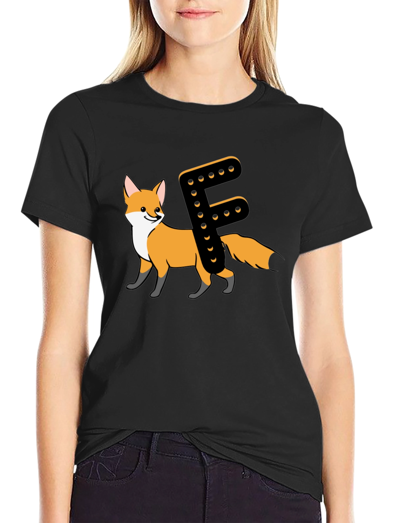 Fox Letter F Animal T-Shirt