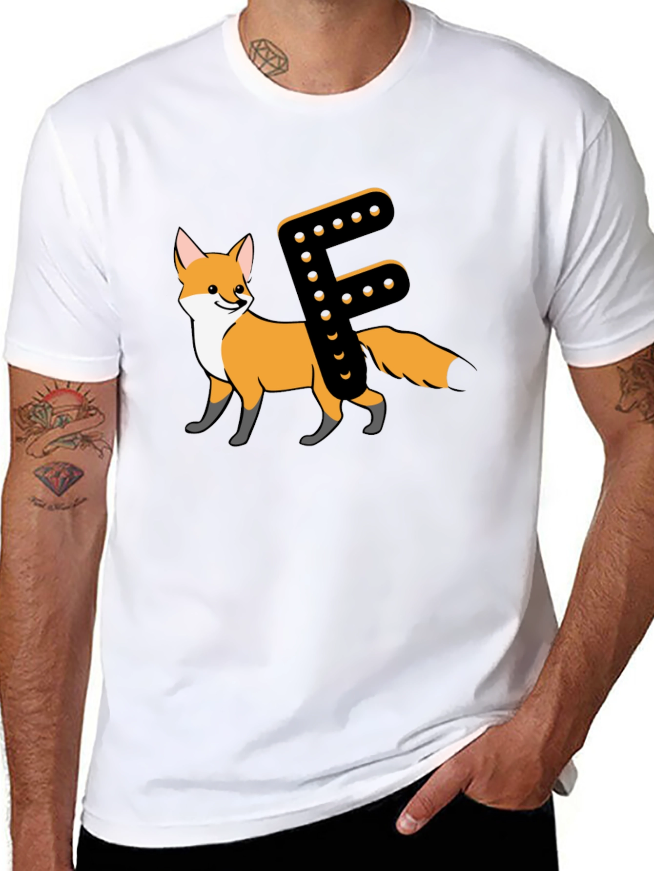 Fox Letter F Animal T-Shirt