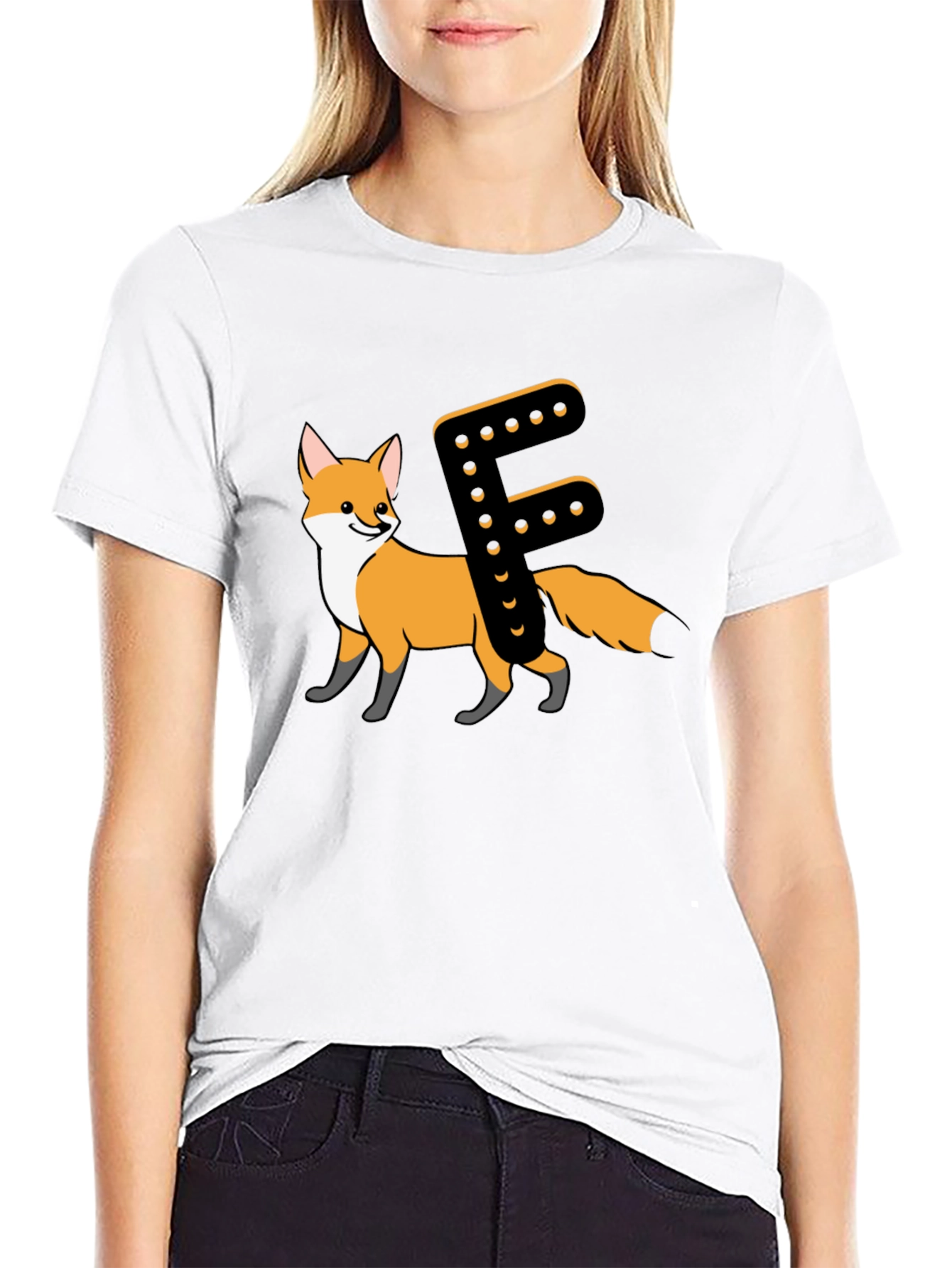 Fox Letter F Animal T-Shirt
