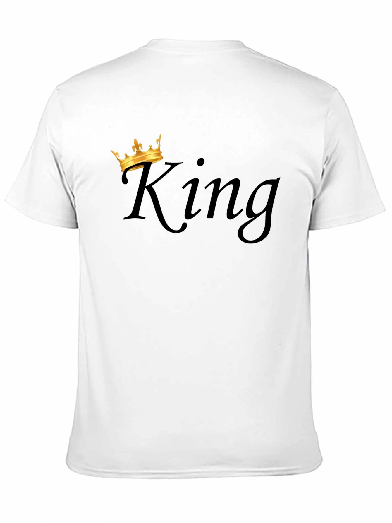King Crown Graphic Mens Black T-Shirt