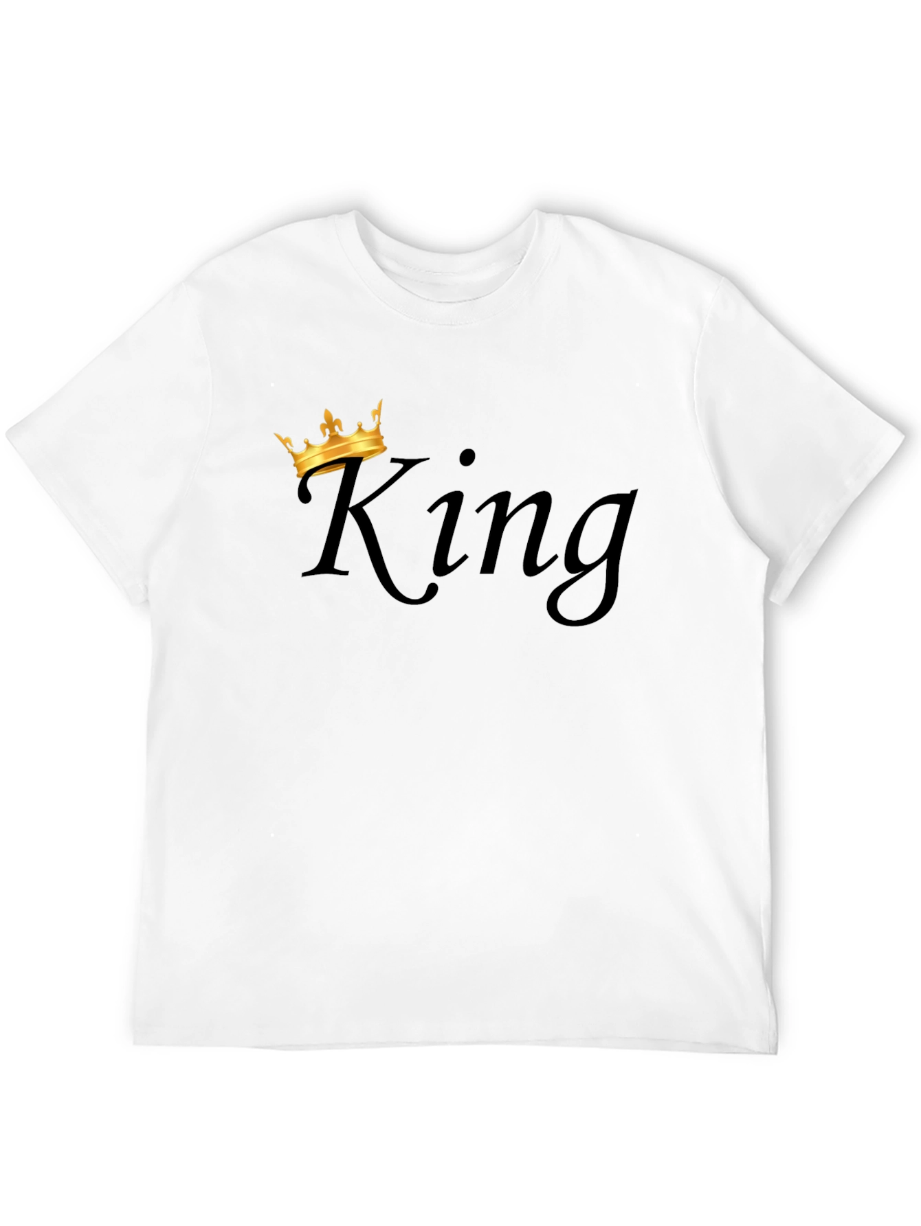 King Crown Graphic Mens Black T-Shirt