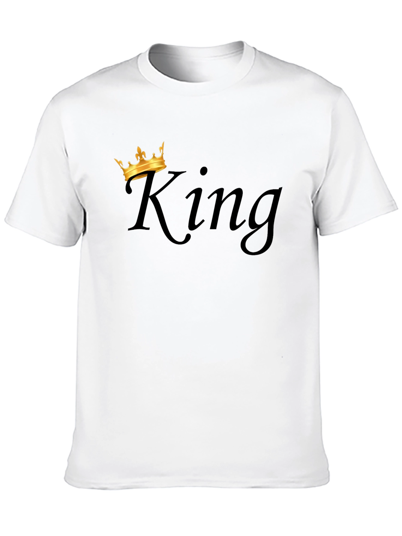 King Crown Graphic Mens Black T-Shirt