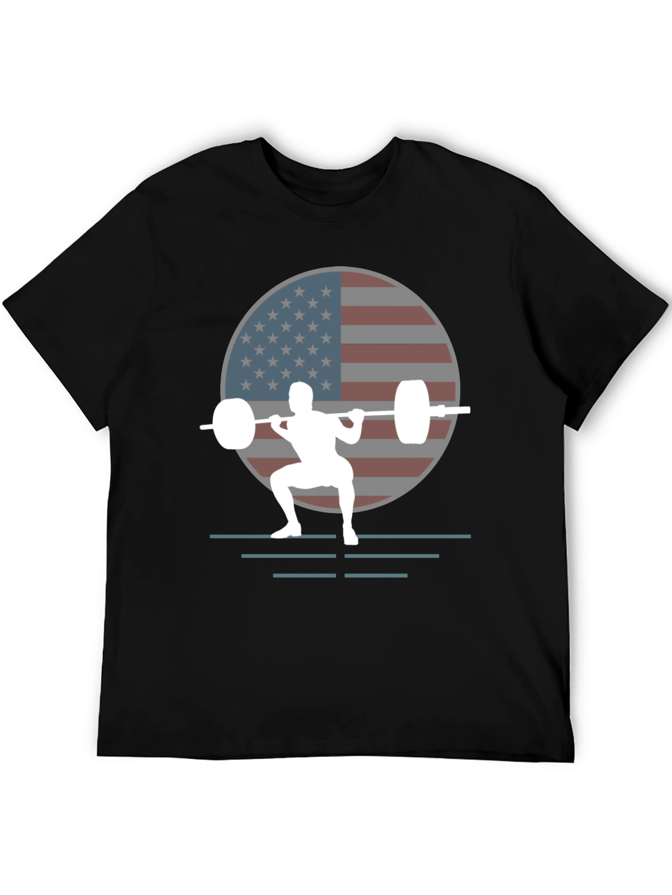 American Weightlifter Graphic T-Shirt