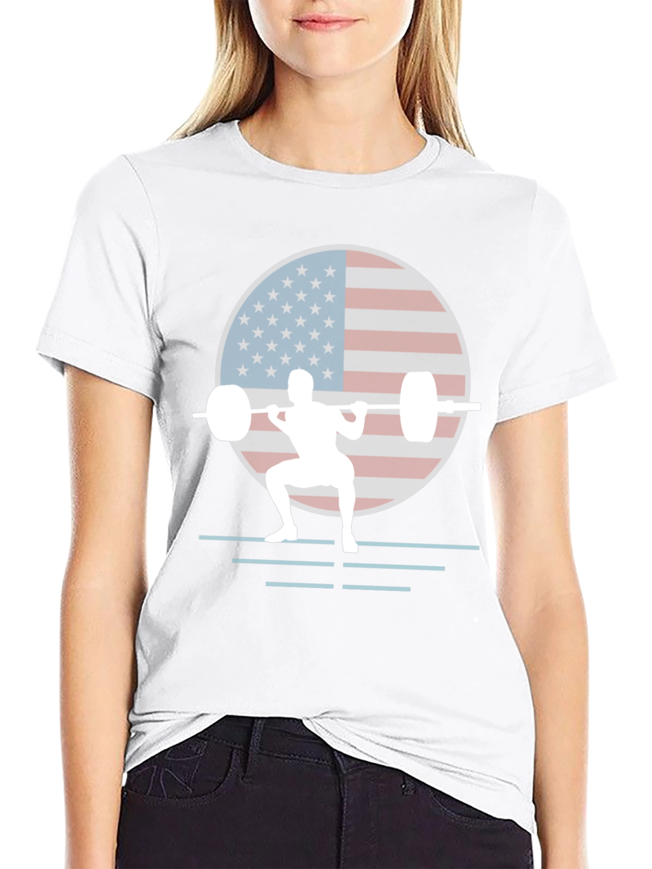 American Weightlifter Graphic T-Shirt