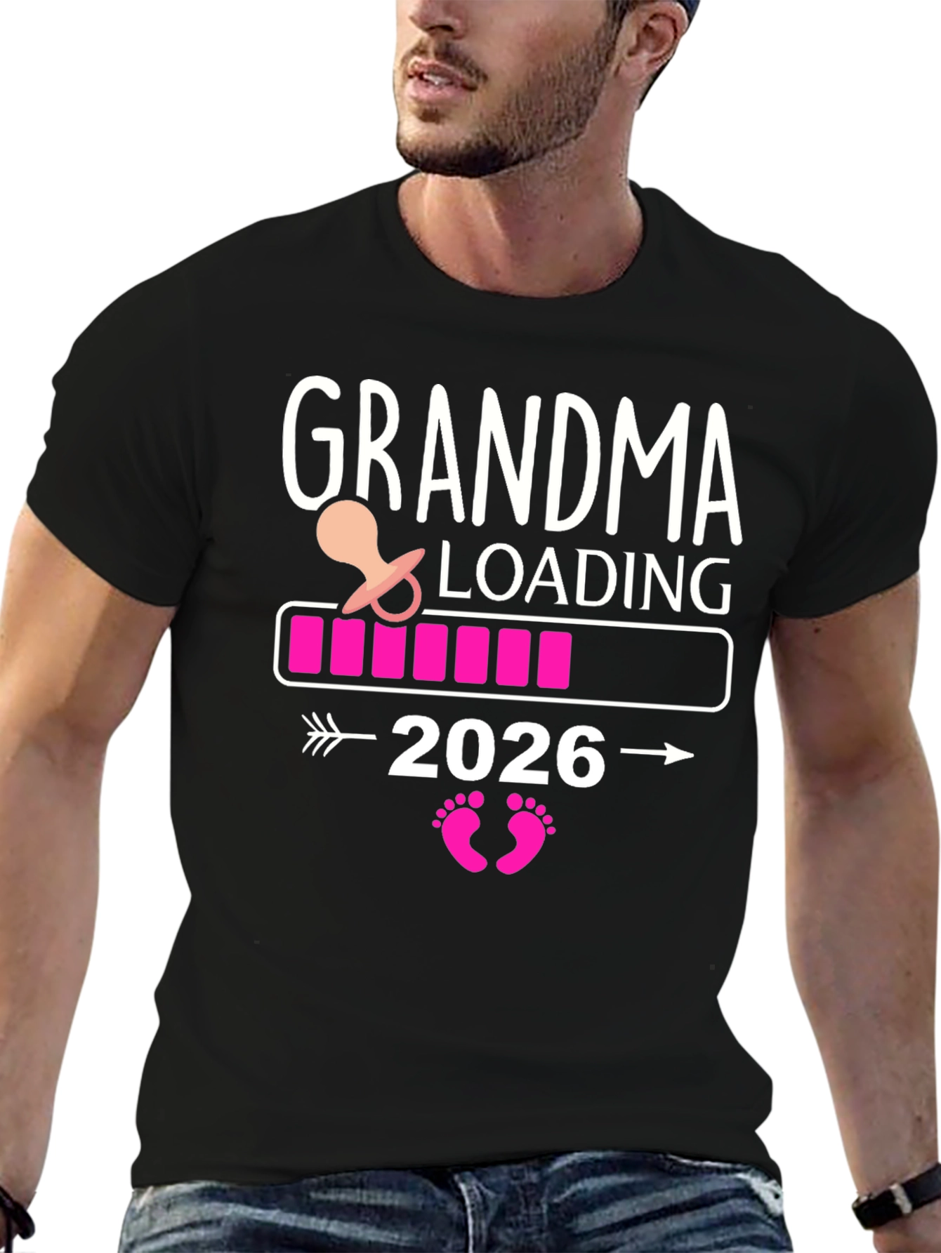 Grandma Loading 2026 Pregnancy Reveal T-Shirt