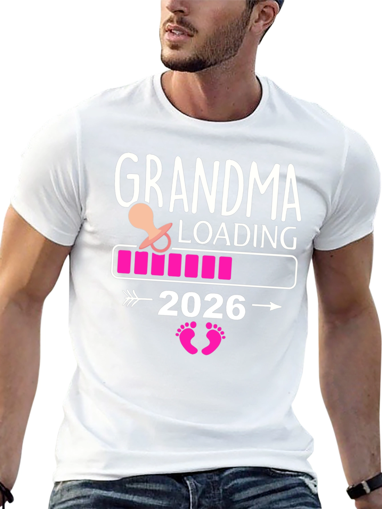 Grandma Loading 2026 Pregnancy Reveal T-Shirt