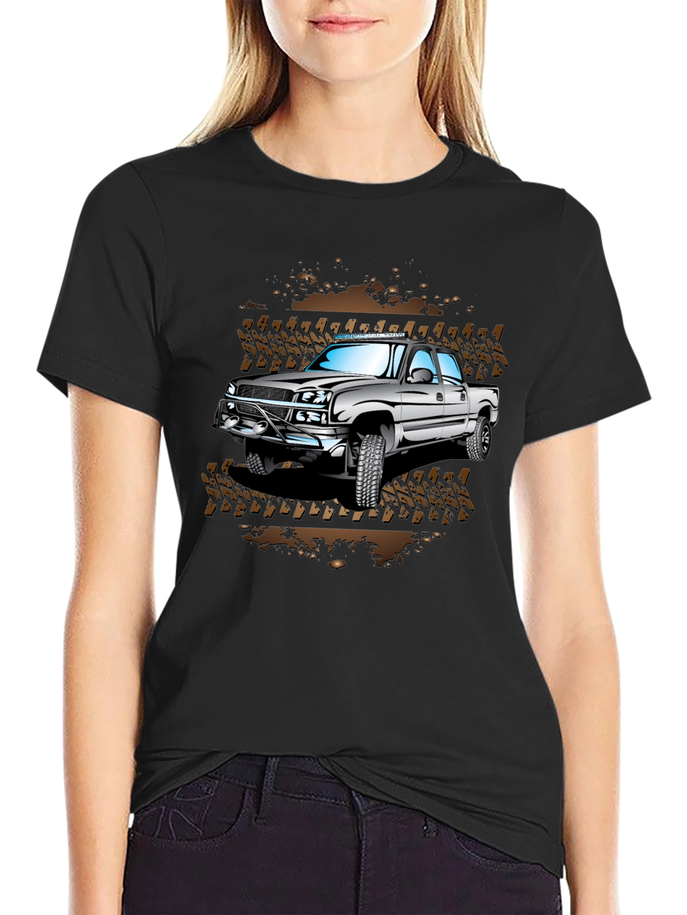 Off-Road Truck Graphic T-Shirt - Mudding Adventure Tee