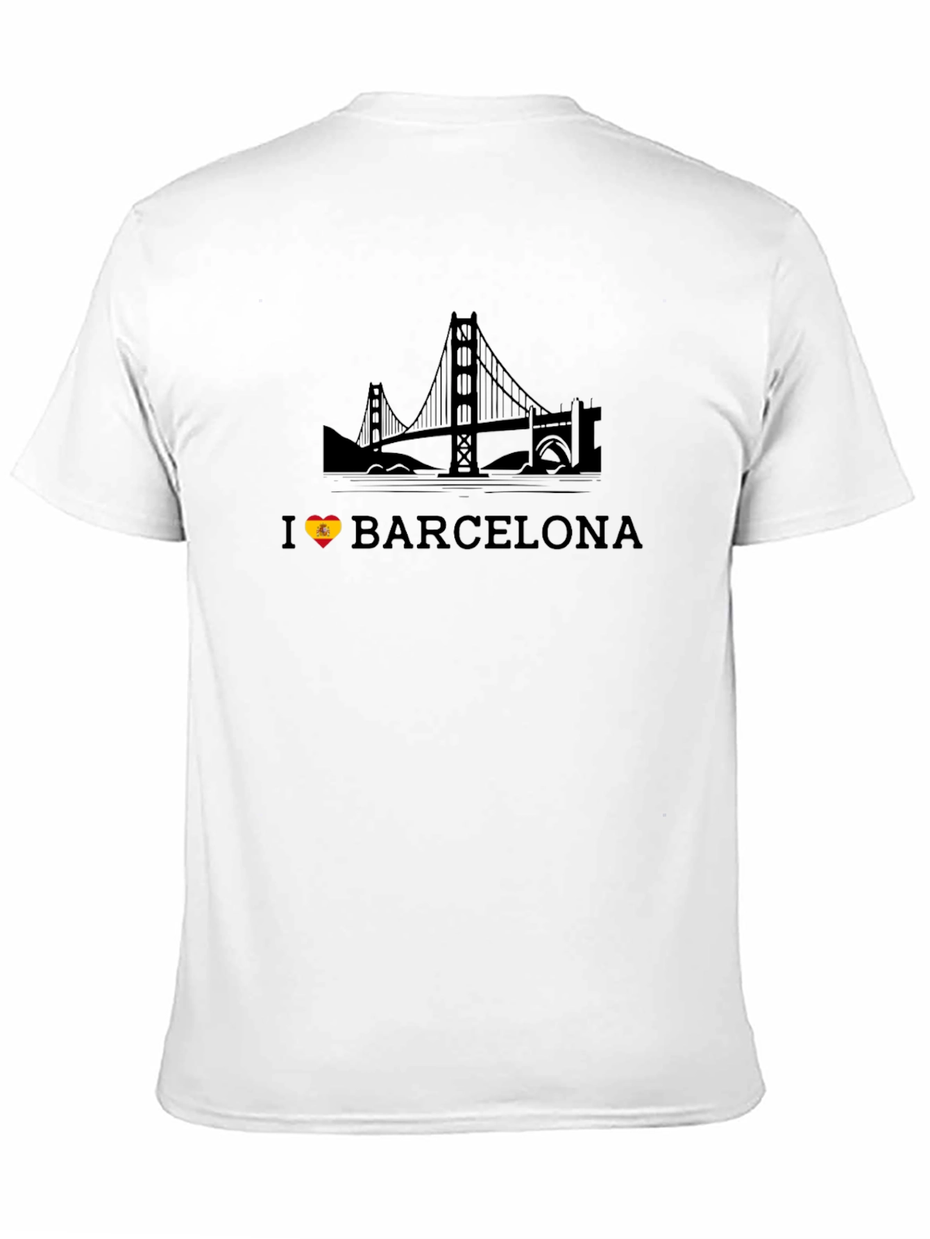 I Love Barcelona Black T-Shirt