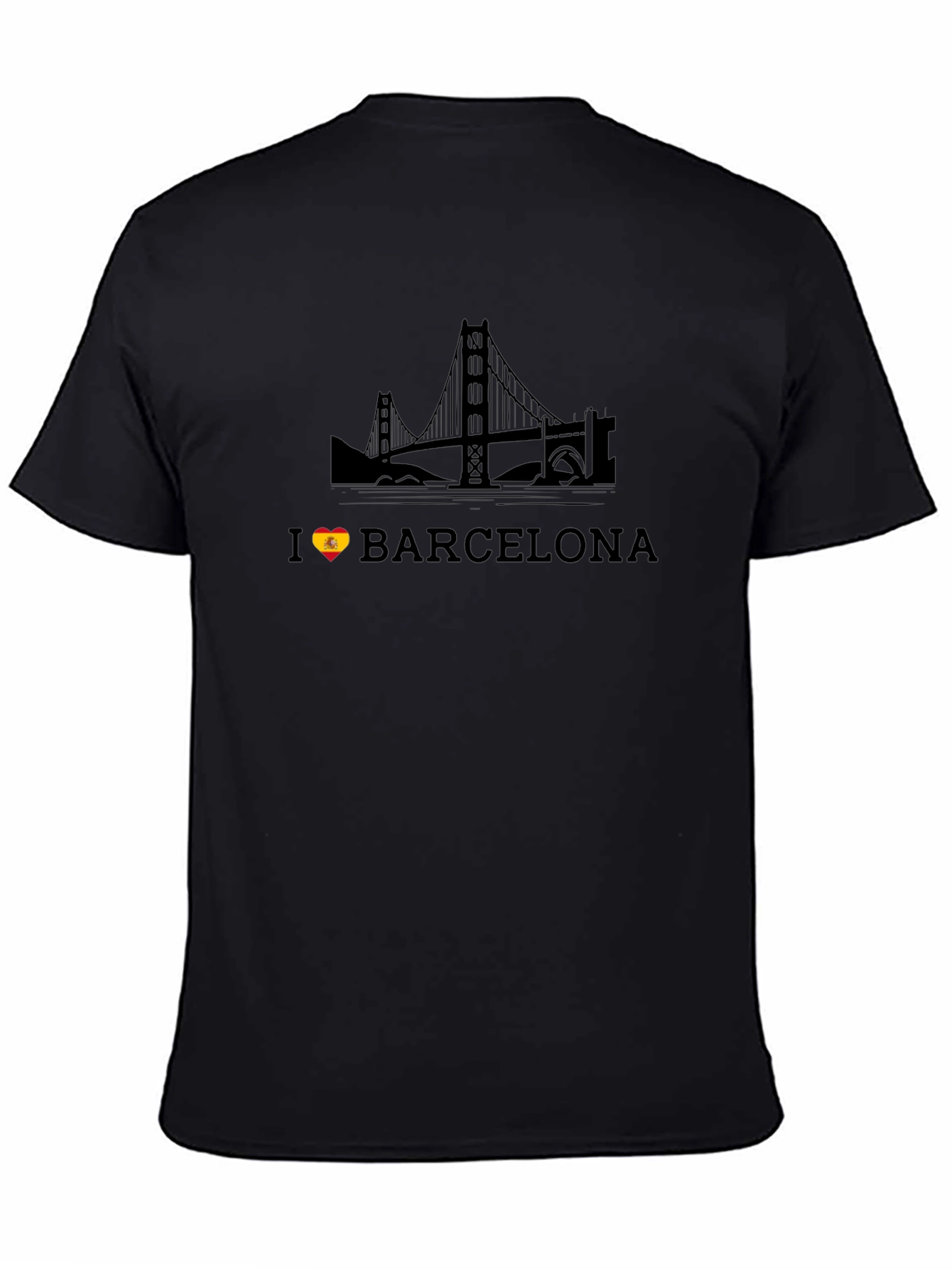 I Love Barcelona Black T-Shirt