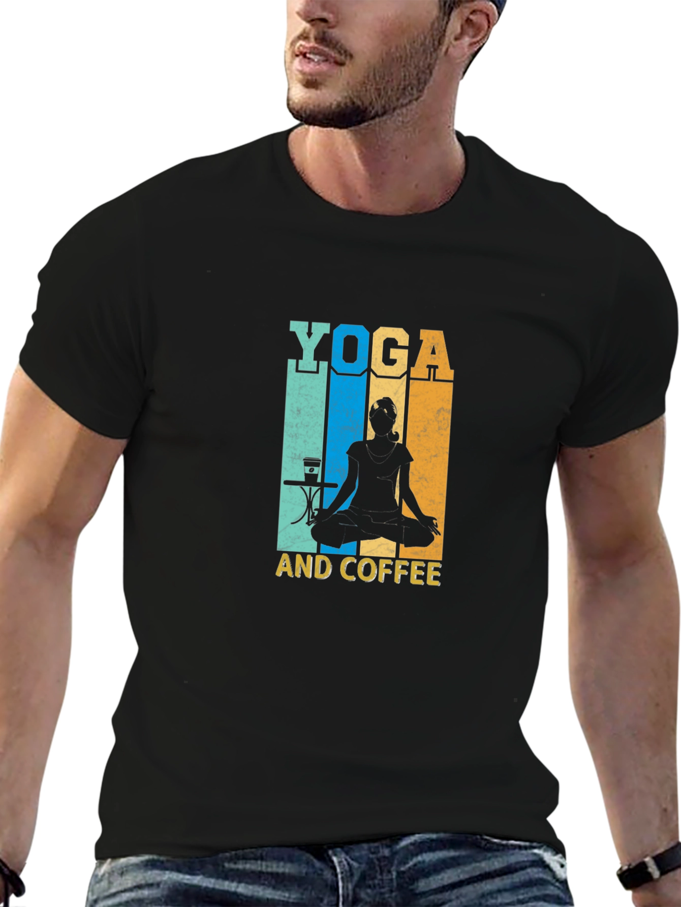 Yoga and Coffee T-Shirt - Meditation Relaxing Shirt