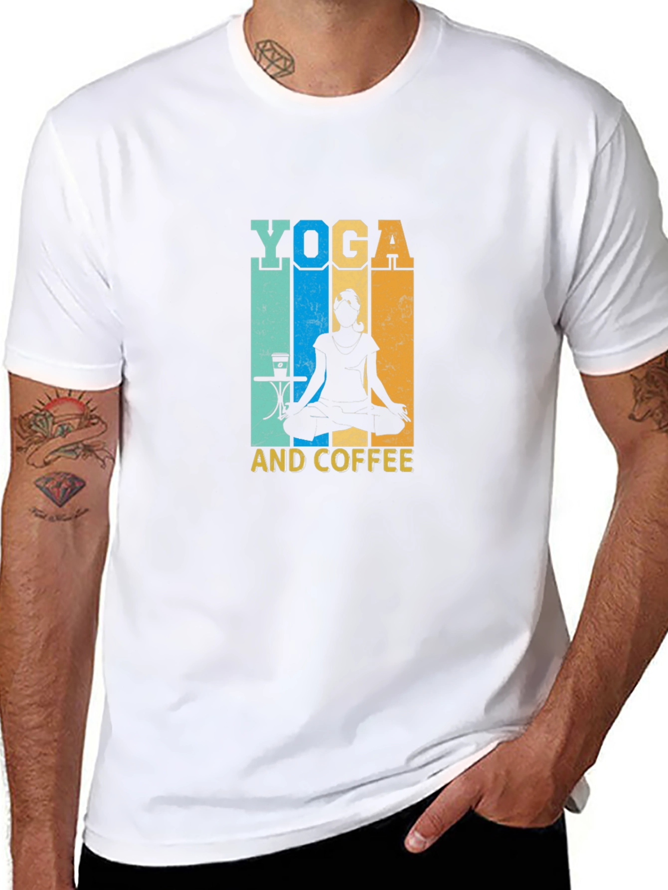 Yoga and Coffee T-Shirt - Meditation Relaxing Shirt