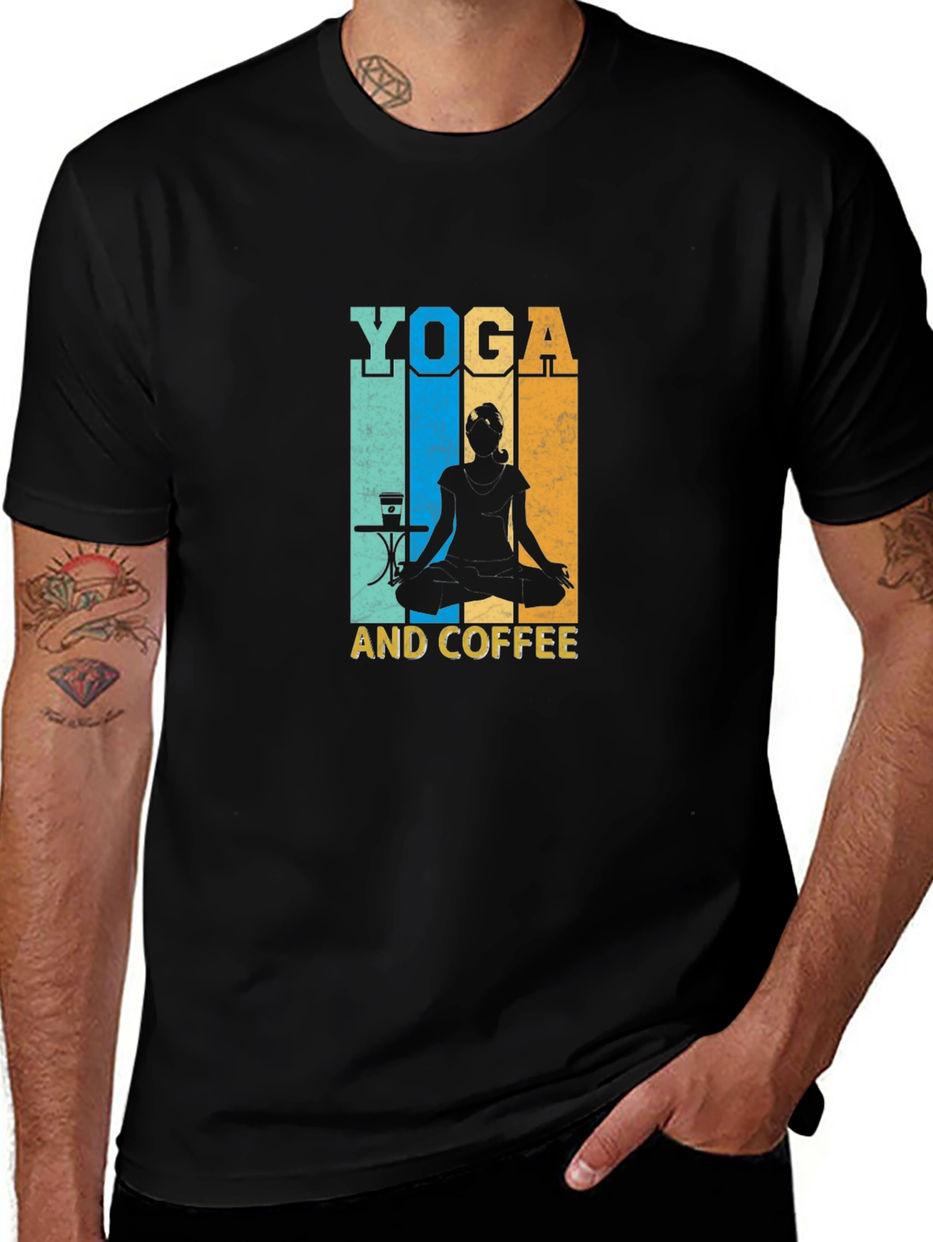 Yoga and Coffee T-Shirt - Meditation Relaxing Shirt