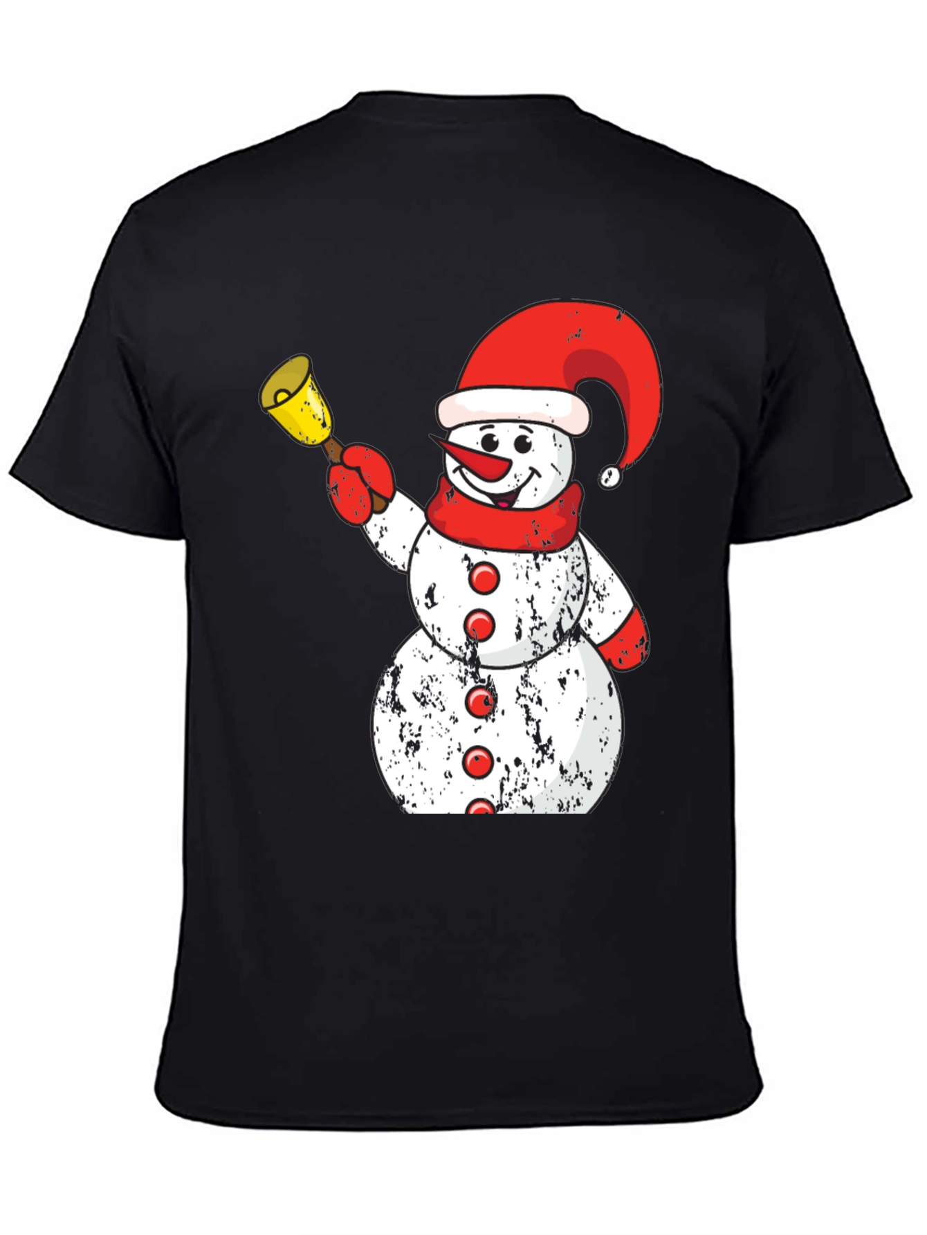 Festive Snowman Graphic Tee - Holiday Spirit
