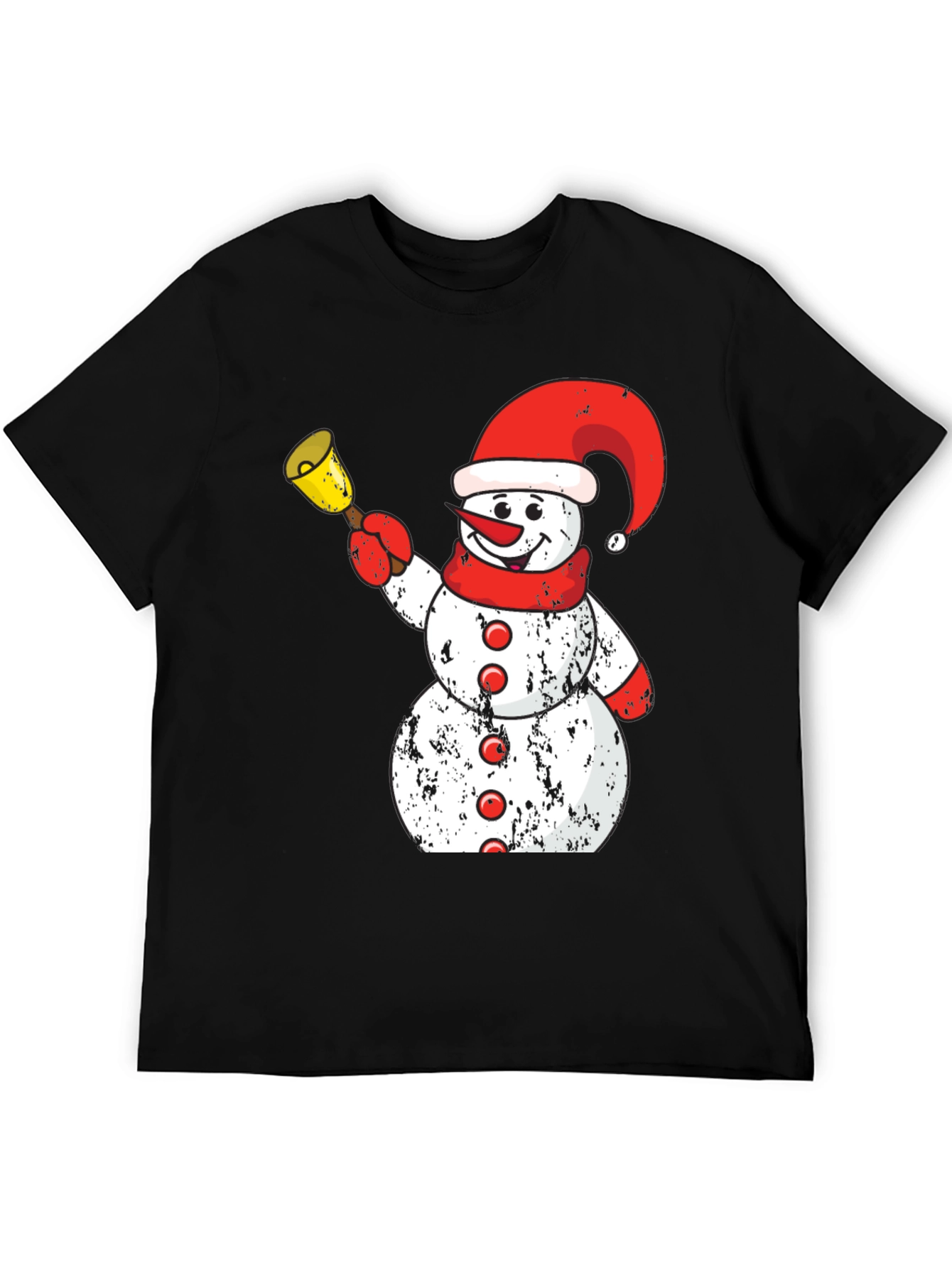 Festive Snowman Graphic Tee - Holiday Spirit