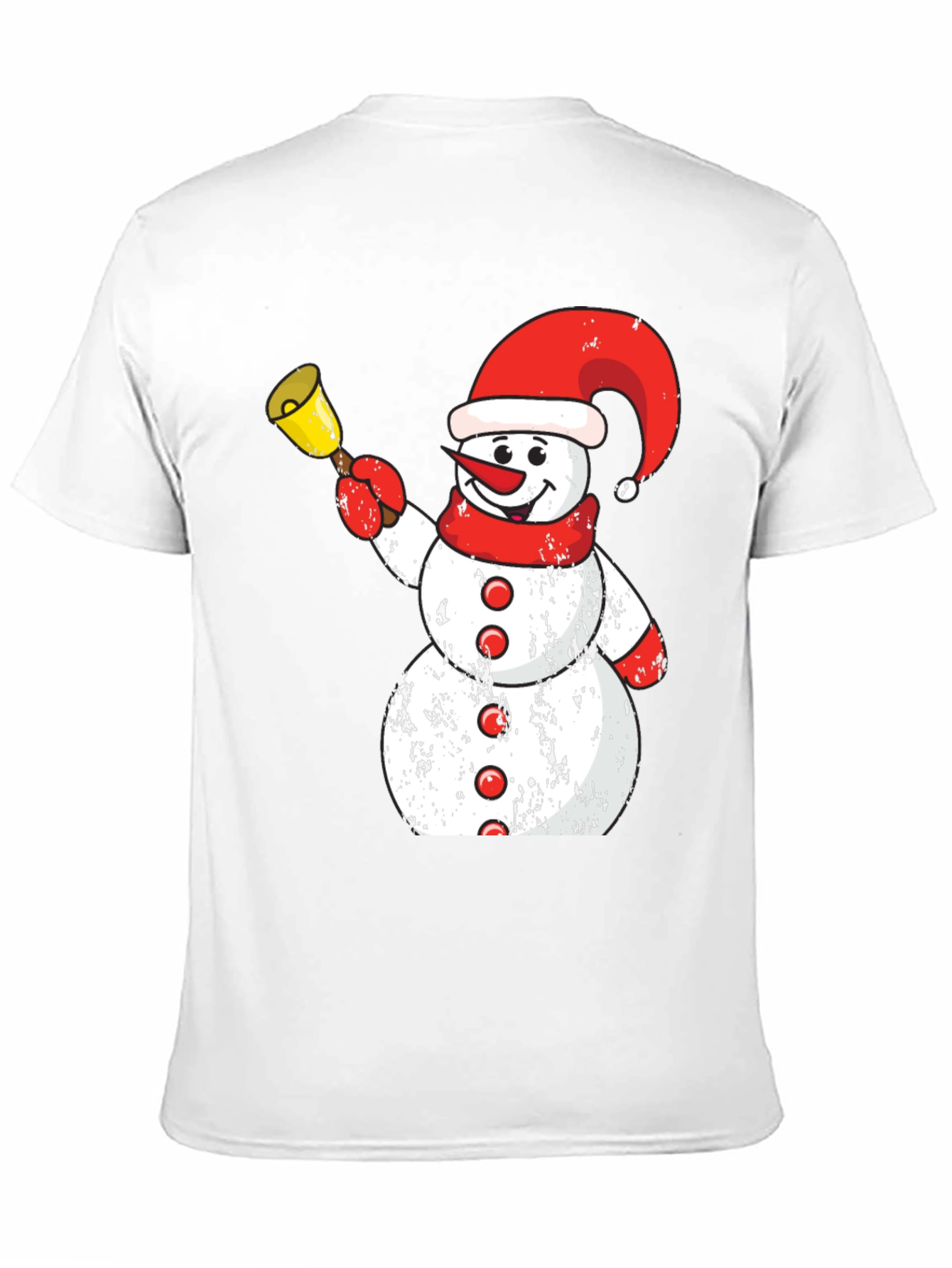 Festive Snowman Graphic Tee - Holiday Spirit