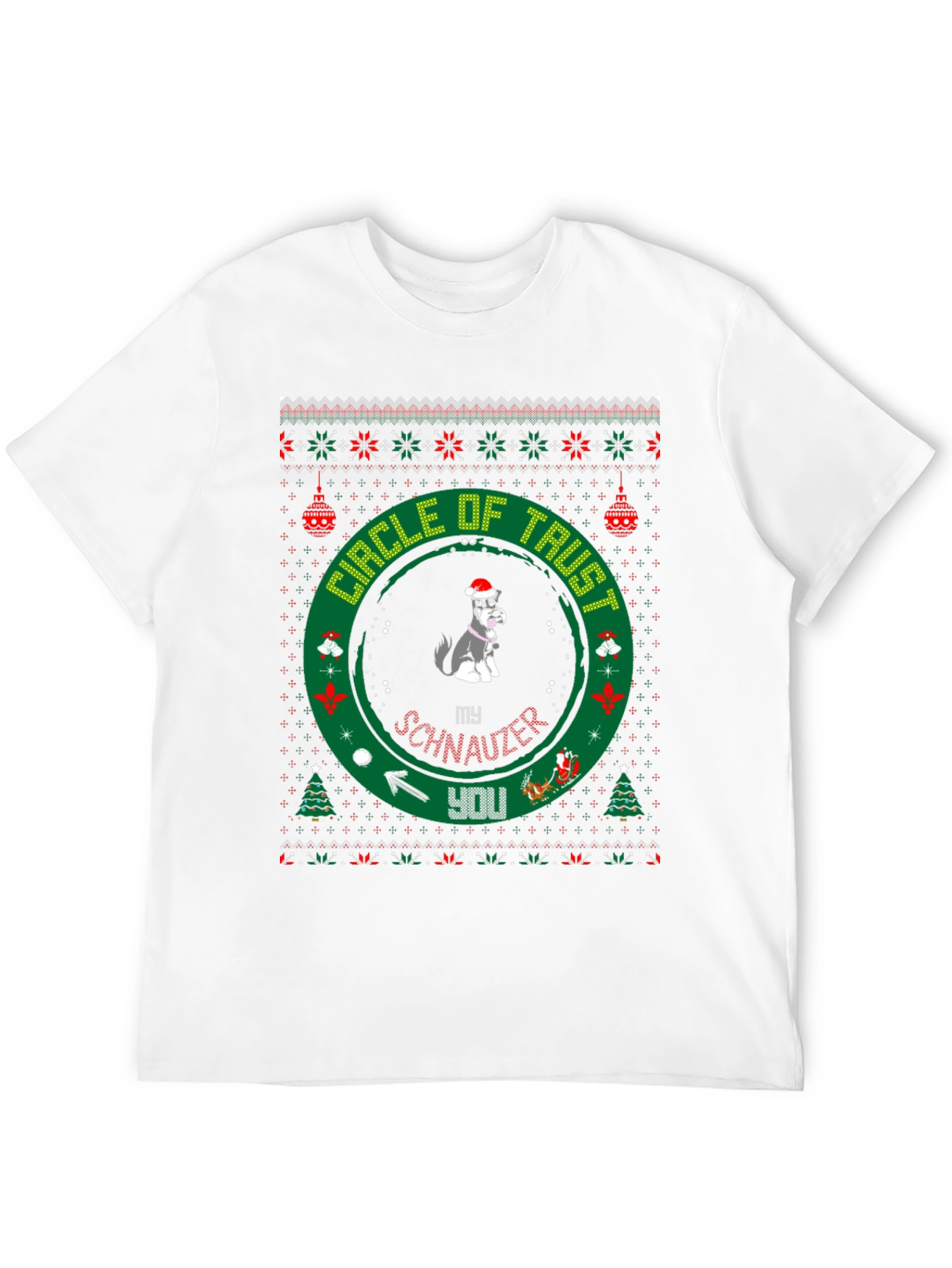 Festive Dog Lover T-Shirt: Circle of Trust Holiday Tee