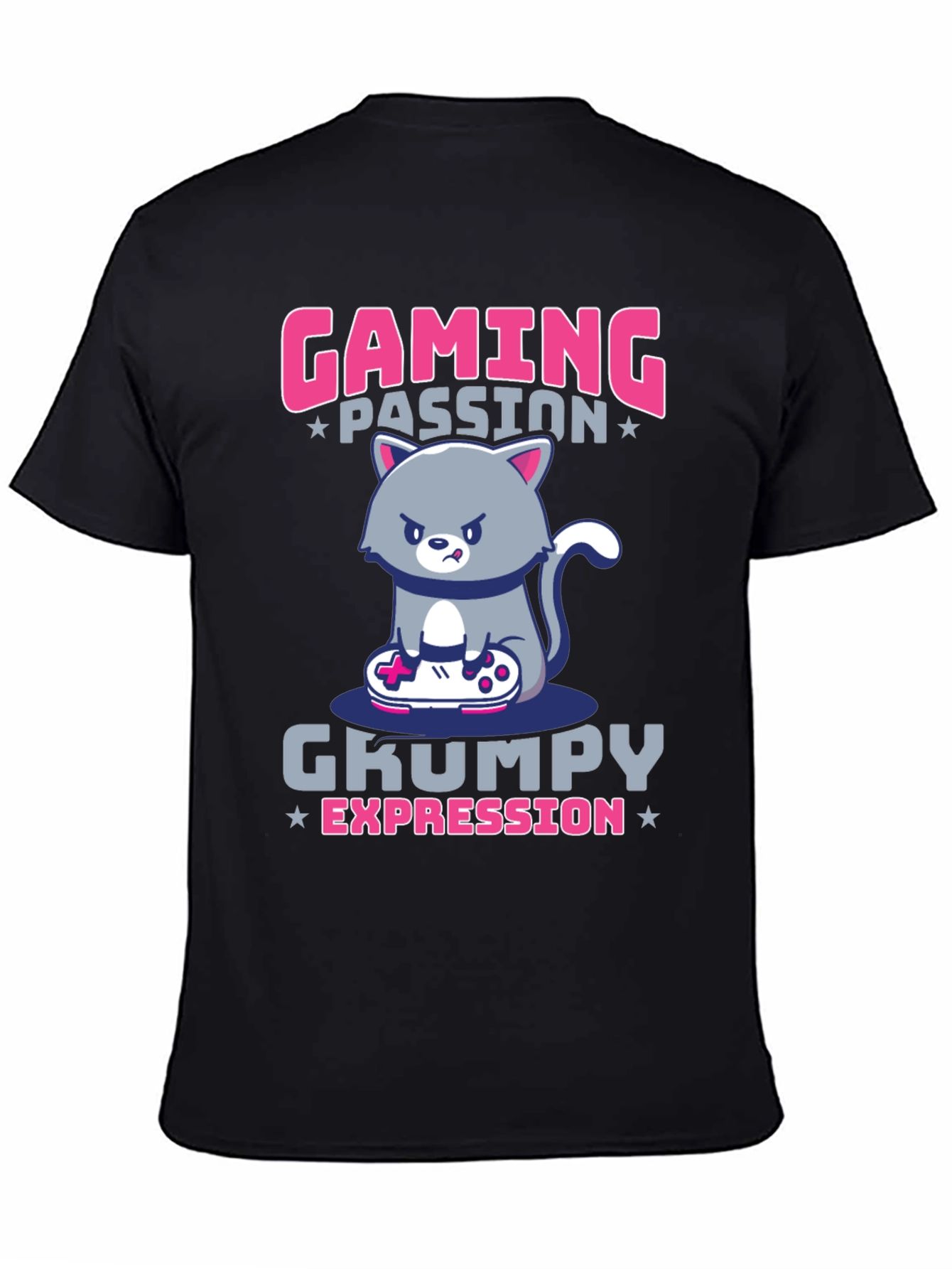 Gaming Passion Grumpy Expression T-Shirt