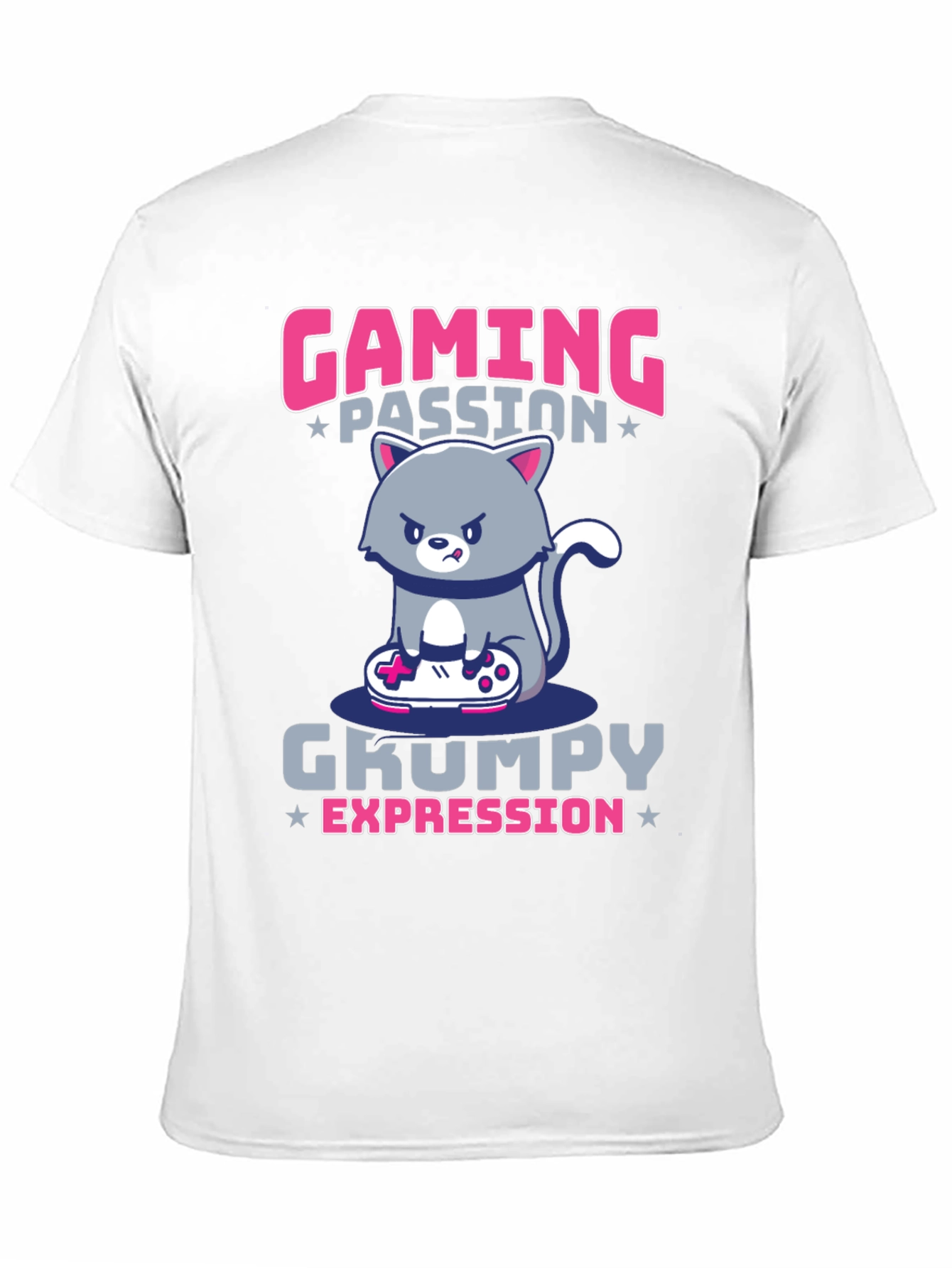 Gaming Passion Grumpy Expression T-Shirt