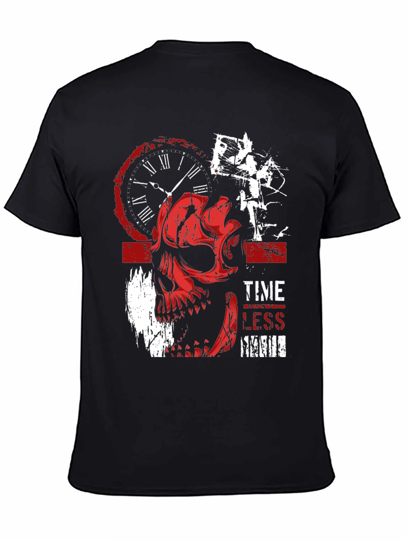 Timeless Skull Graphic Tee - Black